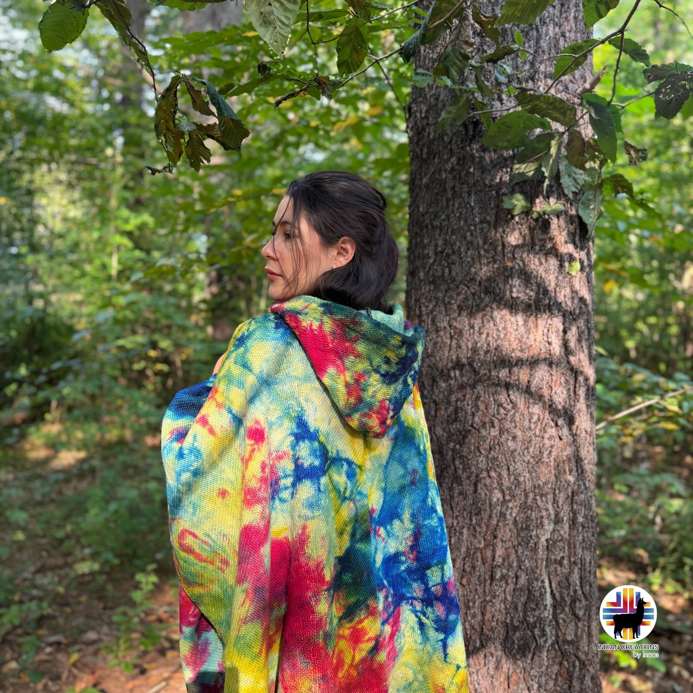 Cockscomb Wool Poncho