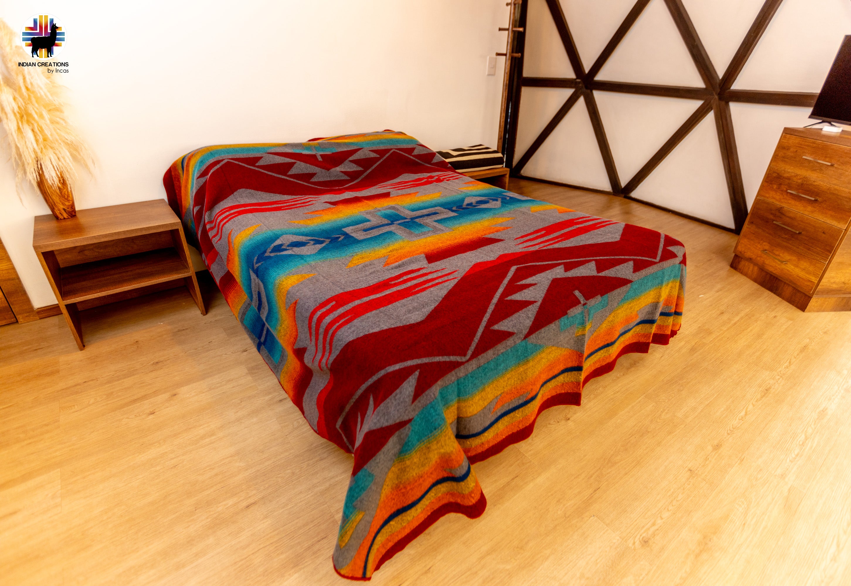 KING SIZE and Heavy-Duty Alpaca Blanket (Citlaltépetl)