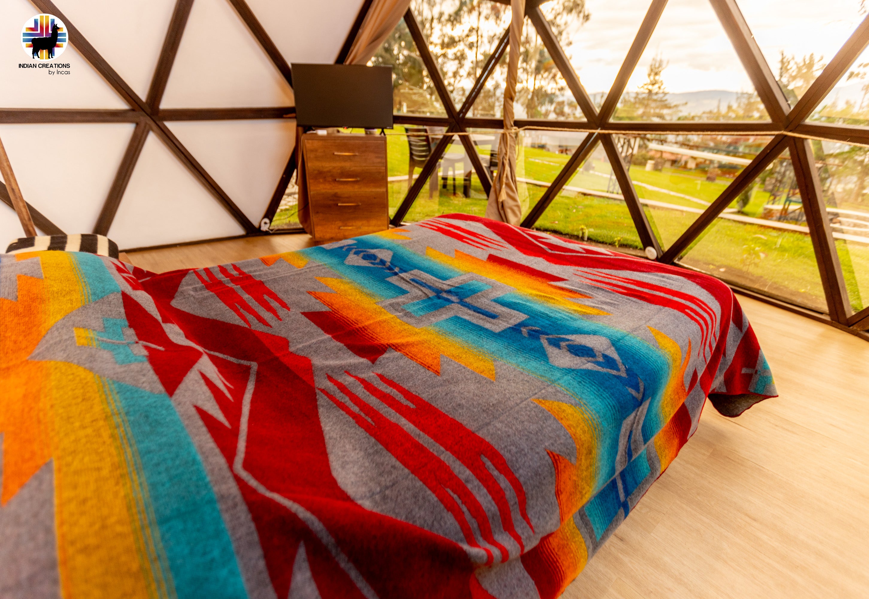 KING SIZE and Heavy-Duty Alpaca Blanket (Citlaltépetl)