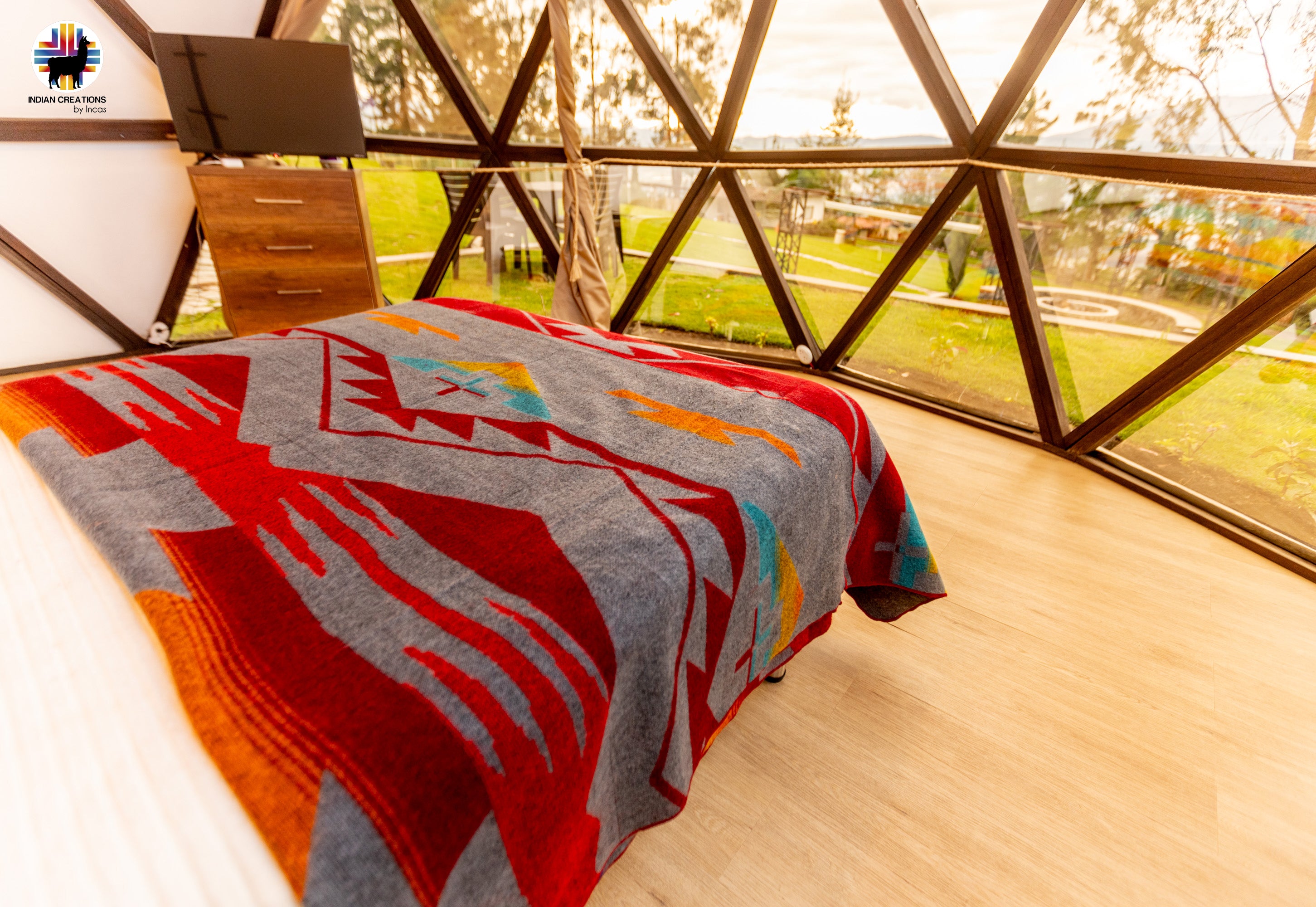 KING SIZE and Heavy-Duty Alpaca Blanket (Citlaltépetl)