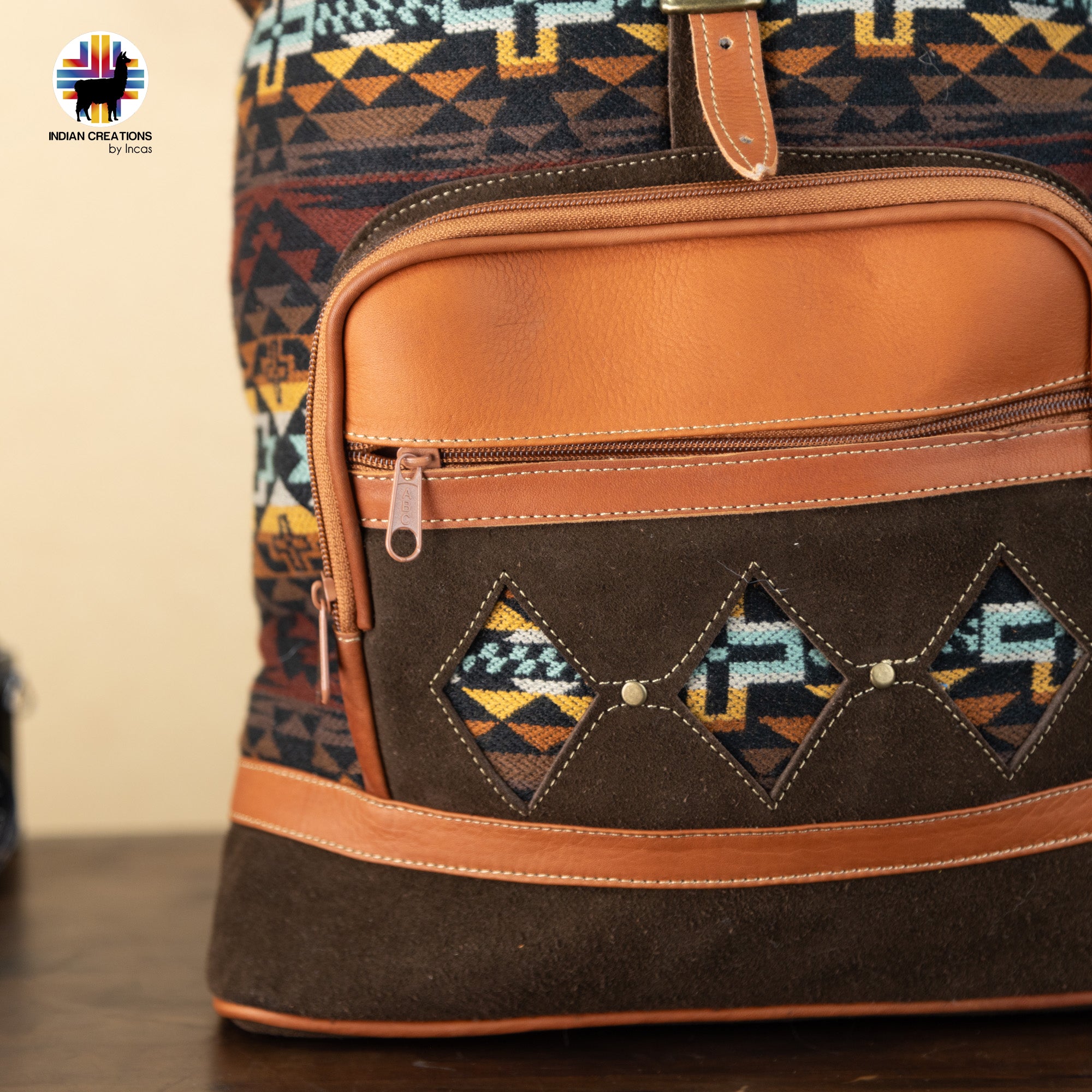 Beautiful Leather Backpack. Handcrafted by Indigenous Hands. Lightweight Rucksack Backpack. Hippie & Bohemian Style.FREE SHIPPING!Gift Ideas