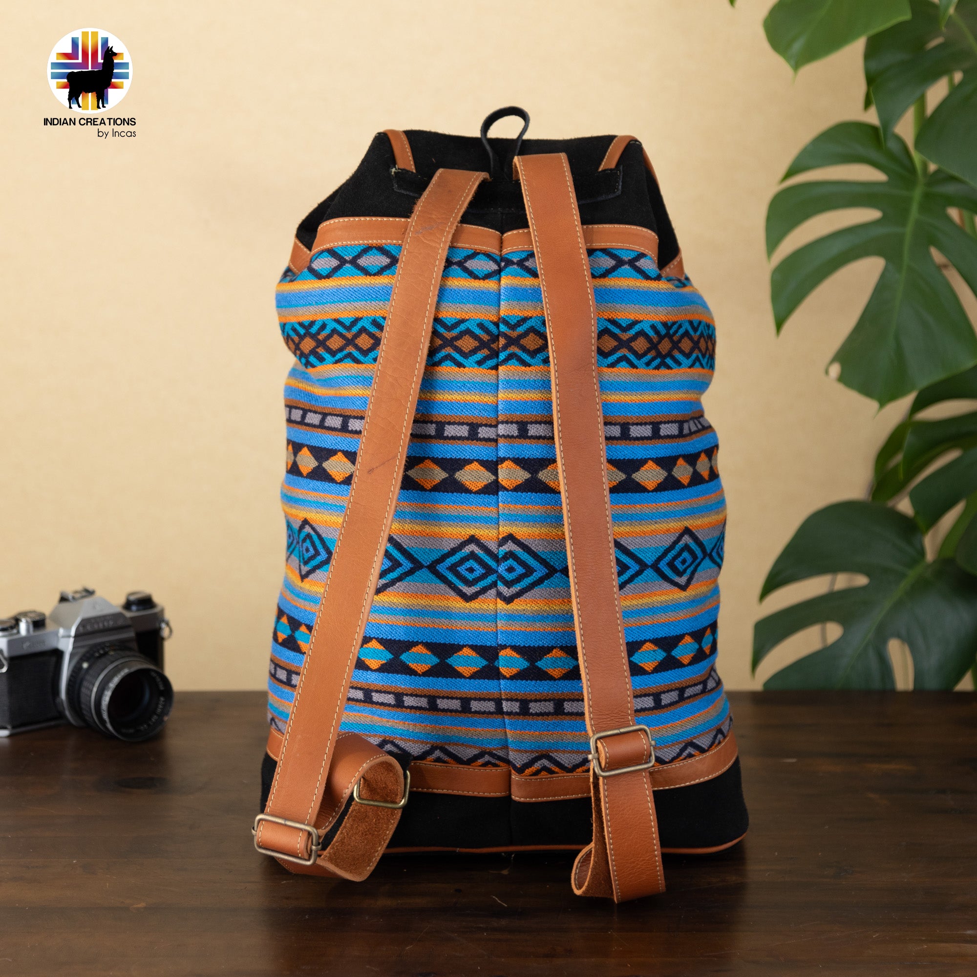 Beautiful Leather Backpack. Handcrafted by Indigenous Hands. Lightweight Rucksack Backpack. Hippie & Bohemian Style.FREE SHIPPING!Gift Ideas