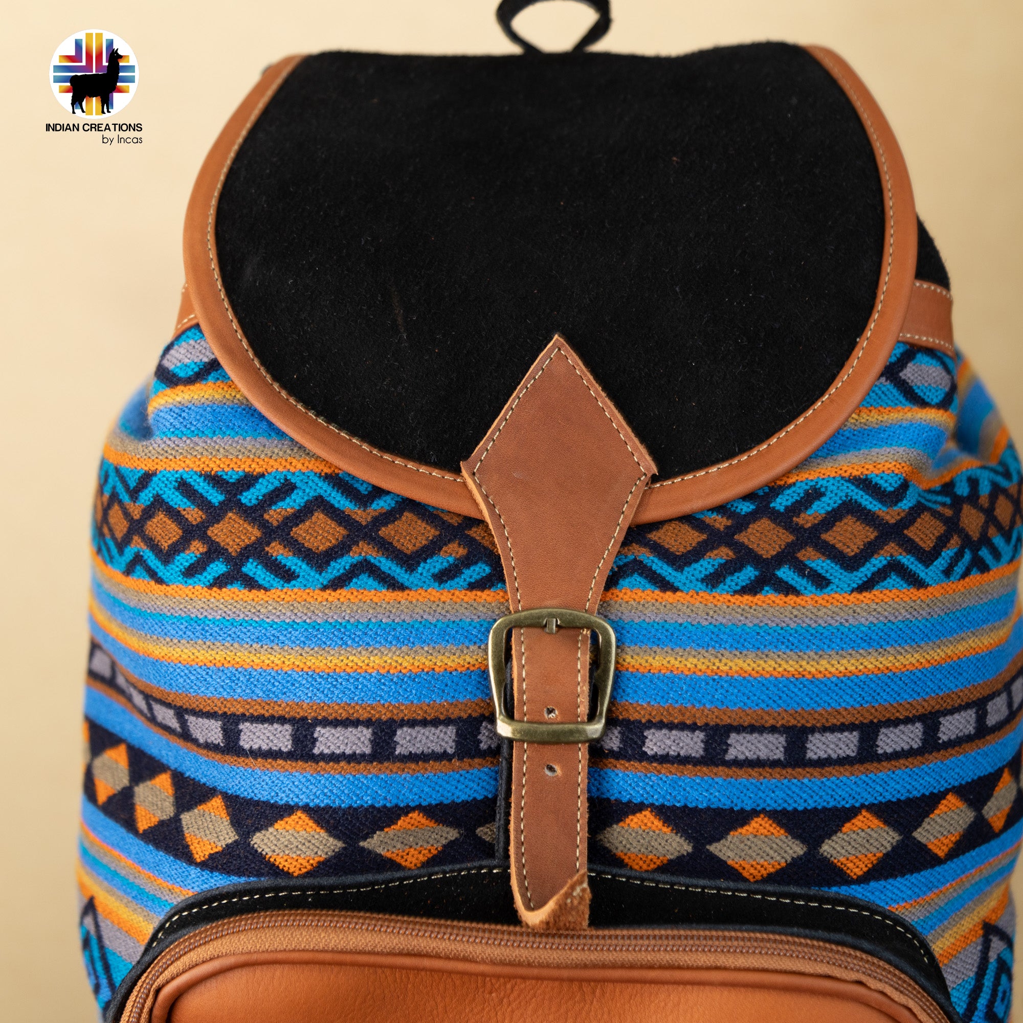 Beautiful Leather Backpack. Handcrafted by Indigenous Hands. Lightweight Rucksack Backpack. Hippie & Bohemian Style.FREE SHIPPING!Gift Ideas