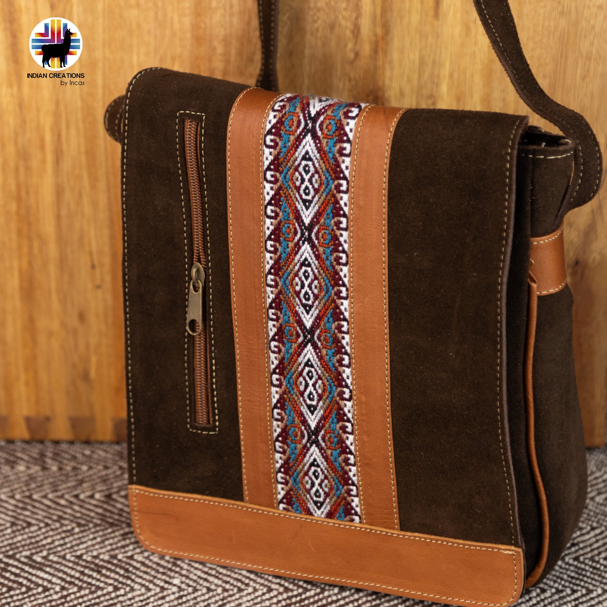 Suede Leather Cross-body Purse. Handcrafted by Indigenous Hands. Chic Purse. Hippie & Bohemian Style. FREE SHIPPING! Gift Ideas