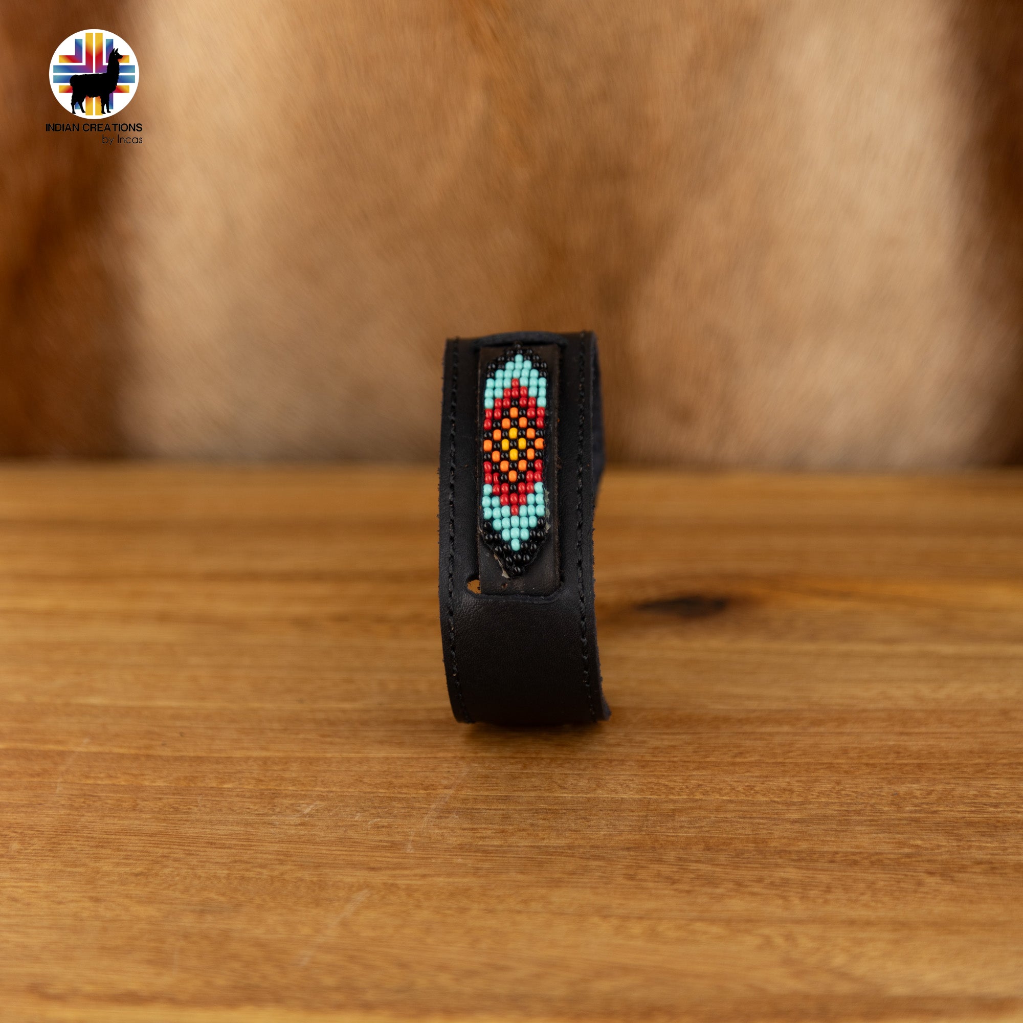 Beaded Cuff Bracelets. Handmade by Indigenous Hands. Leather Bracelets. Beaded Bracelets. Unisex.  Adjustable Strap.