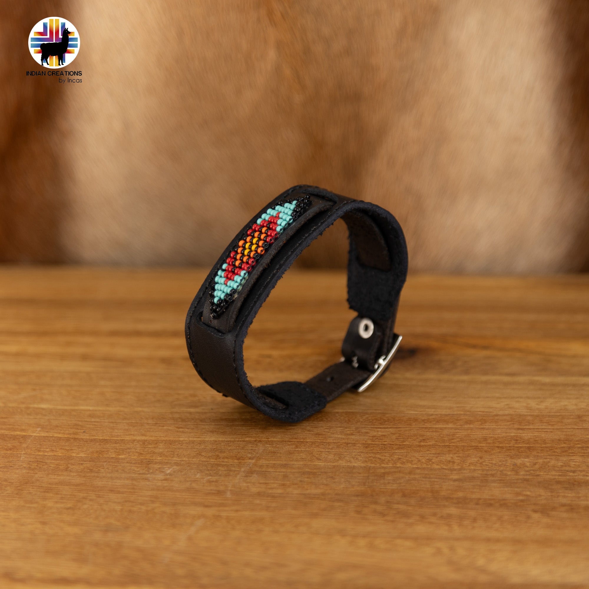 Beaded Cuff Bracelets. Handmade by Indigenous Hands. Leather Bracelets. Beaded Bracelets. Unisex.  Adjustable Strap.