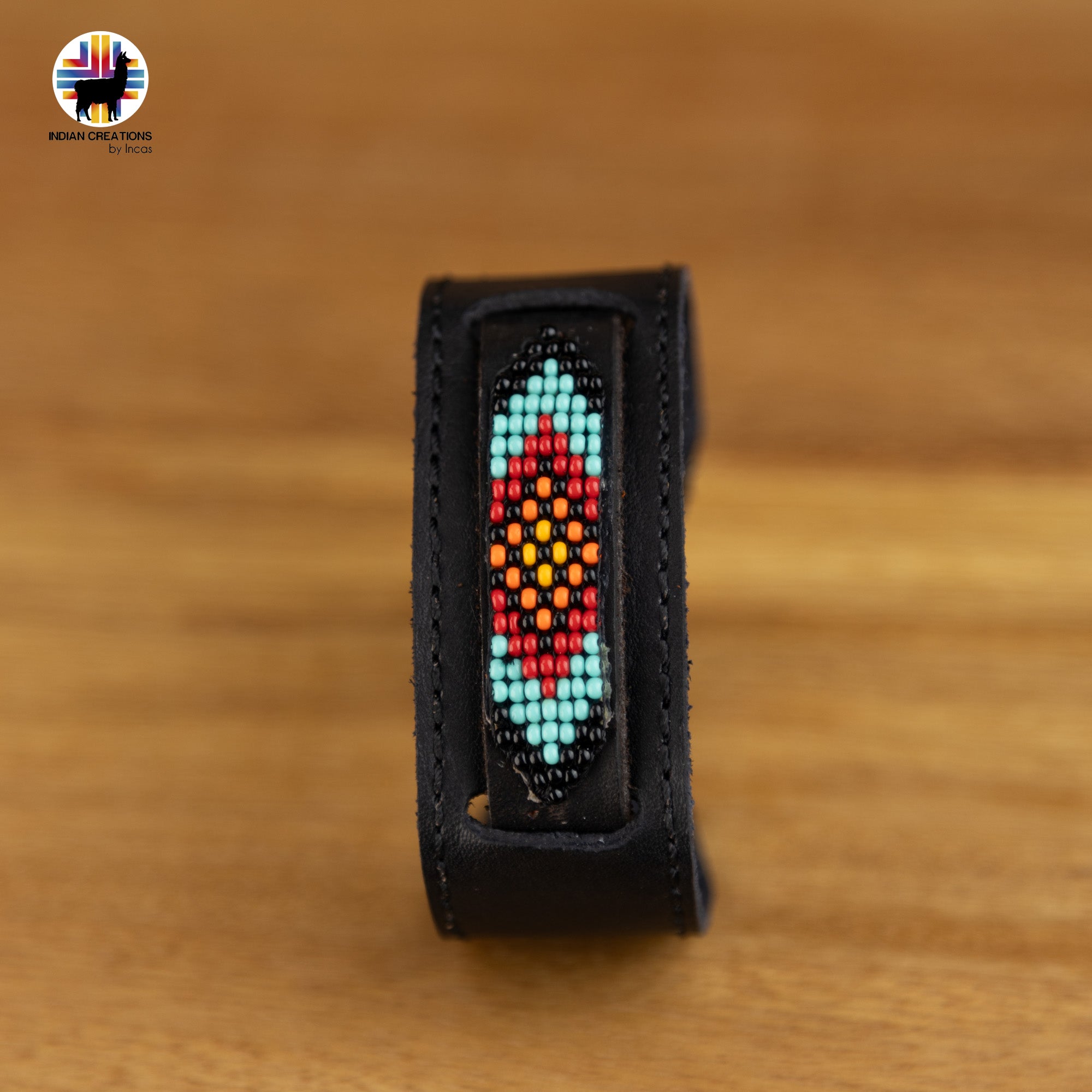 Beaded Cuff Bracelets. Handmade by Indigenous Hands. Leather Bracelets. Beaded Bracelets. Unisex.  Adjustable Strap.