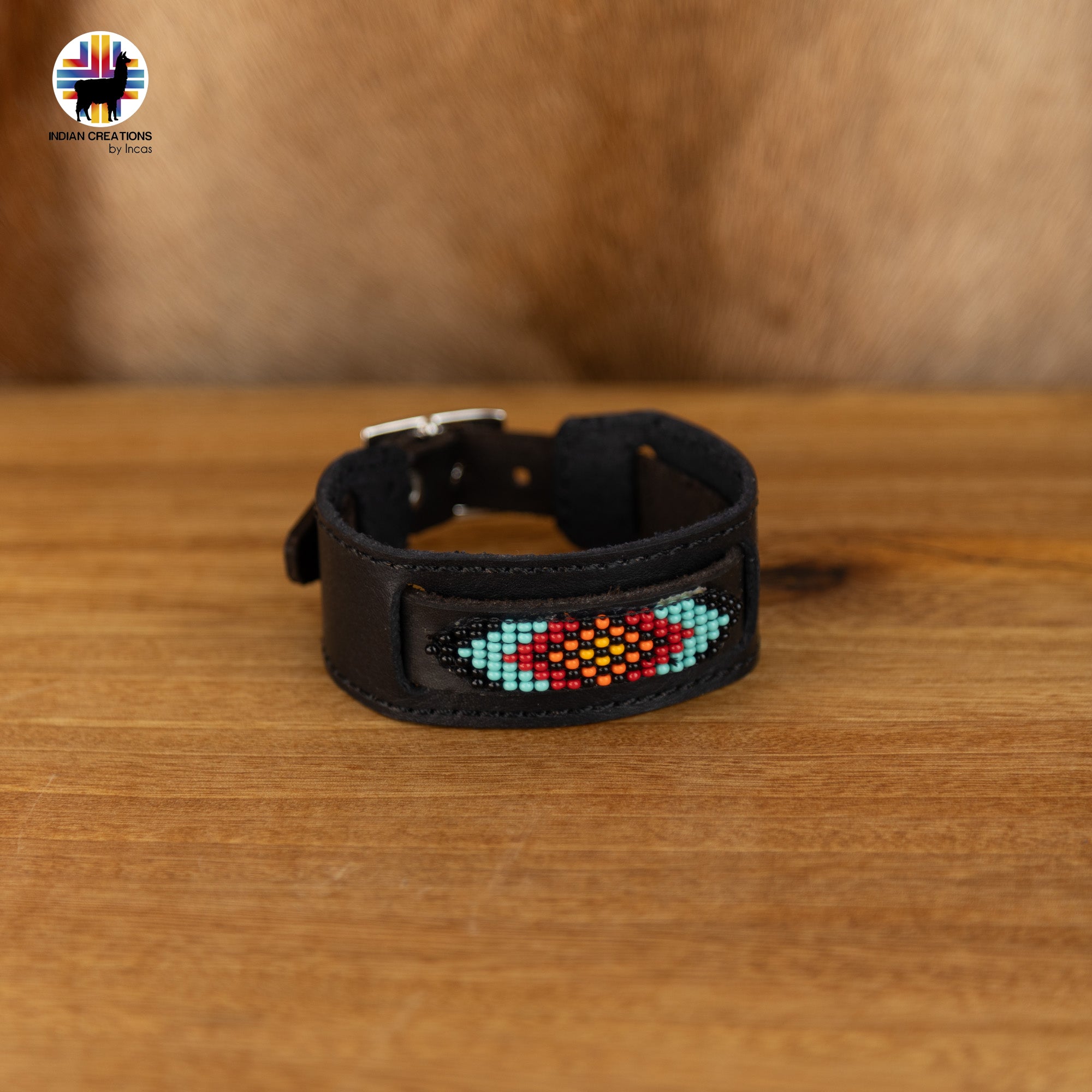 Beaded Cuff Bracelets. Handmade by Indigenous Hands. Leather Bracelets. Beaded Bracelets. Unisex.  Adjustable Strap.