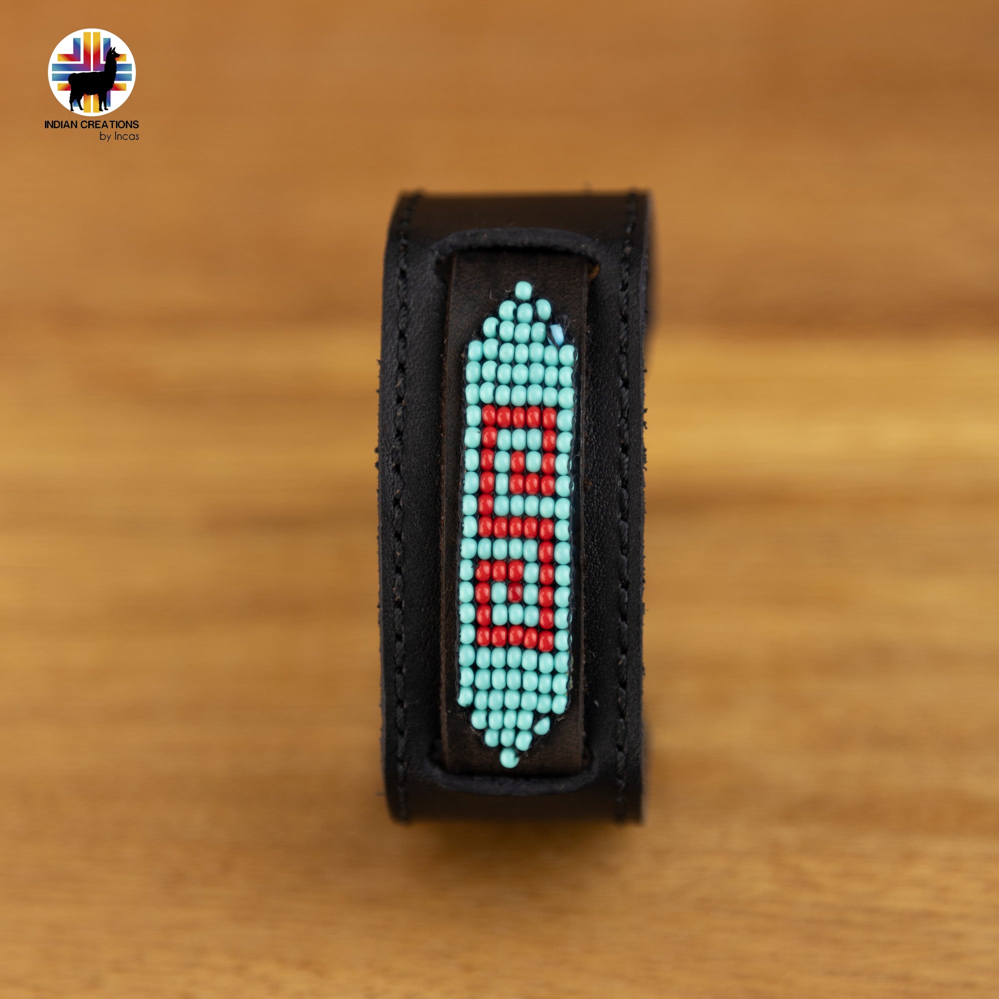 Beaded Cuff Bracelets. Handmade by Indigenous Hands. Leather Bracelets. Beaded Bracelets. Unisex.  Adjustable Strap.