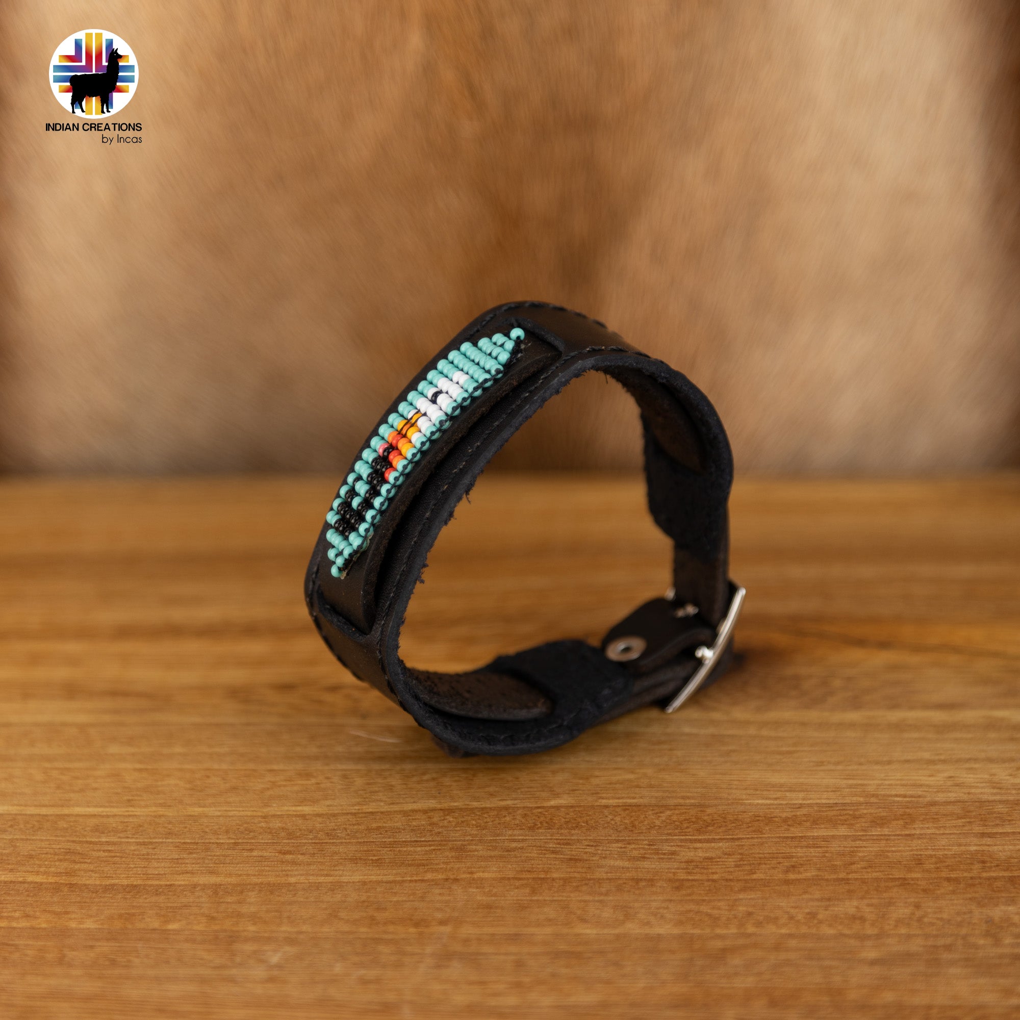 Beaded Cuff Bracelets. Handmade by Indigenous Hands. Leather Bracelets. Beaded Bracelets. Unisex.  Adjustable Strap.