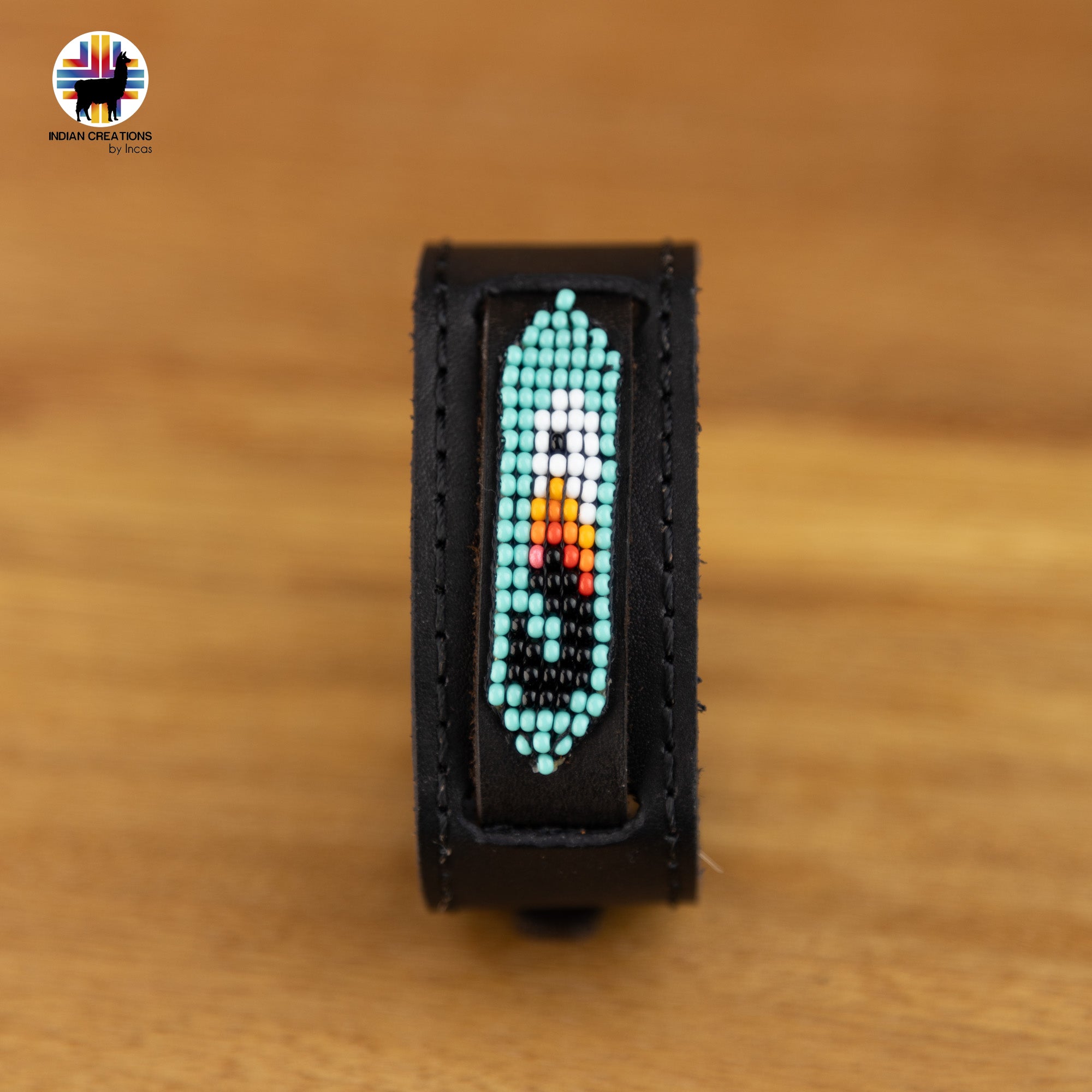 Beaded Cuff Bracelets. Handmade by Indigenous Hands. Leather Bracelets. Beaded Bracelets. Unisex.  Adjustable Strap.