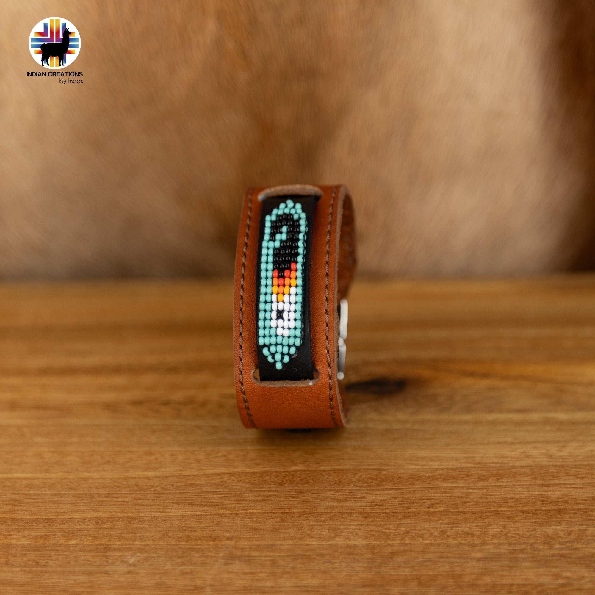 Beaded Cuff Bracelets. Handmade by Indigenous Hands. Leather Bracelets. Beaded Bracelets. Unisex.  Adjustable Strap.