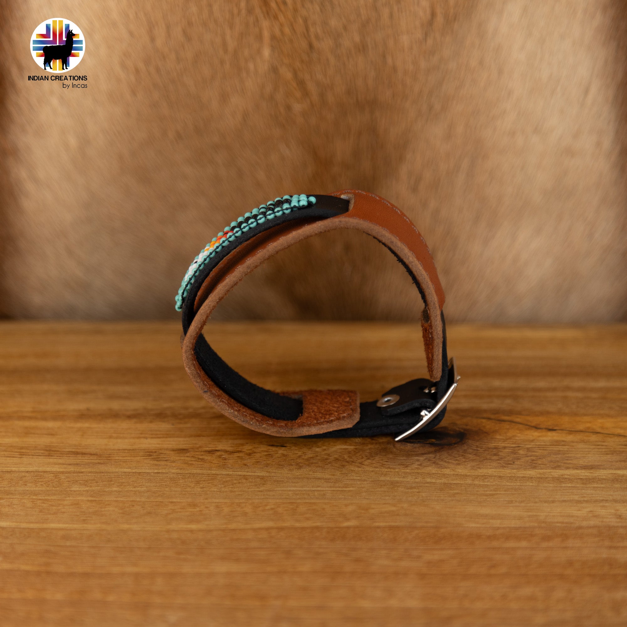Beaded Cuff Bracelets. Handmade by Indigenous Hands. Leather Bracelets. Beaded Bracelets. Unisex.  Adjustable Strap.
