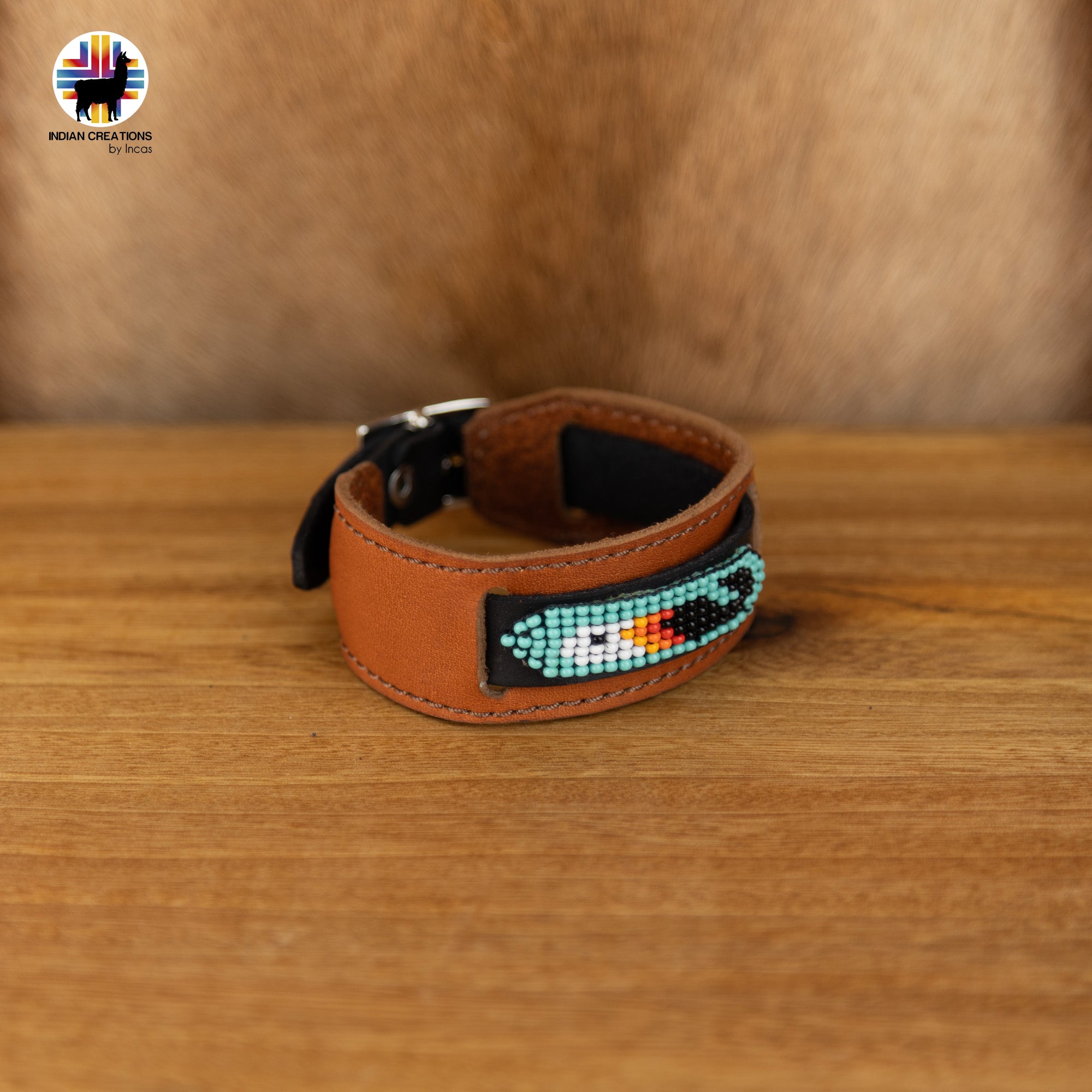 Beaded Cuff Bracelets. Handmade by Indigenous Hands. Leather Bracelets. Beaded Bracelets. Unisex.  Adjustable Strap.