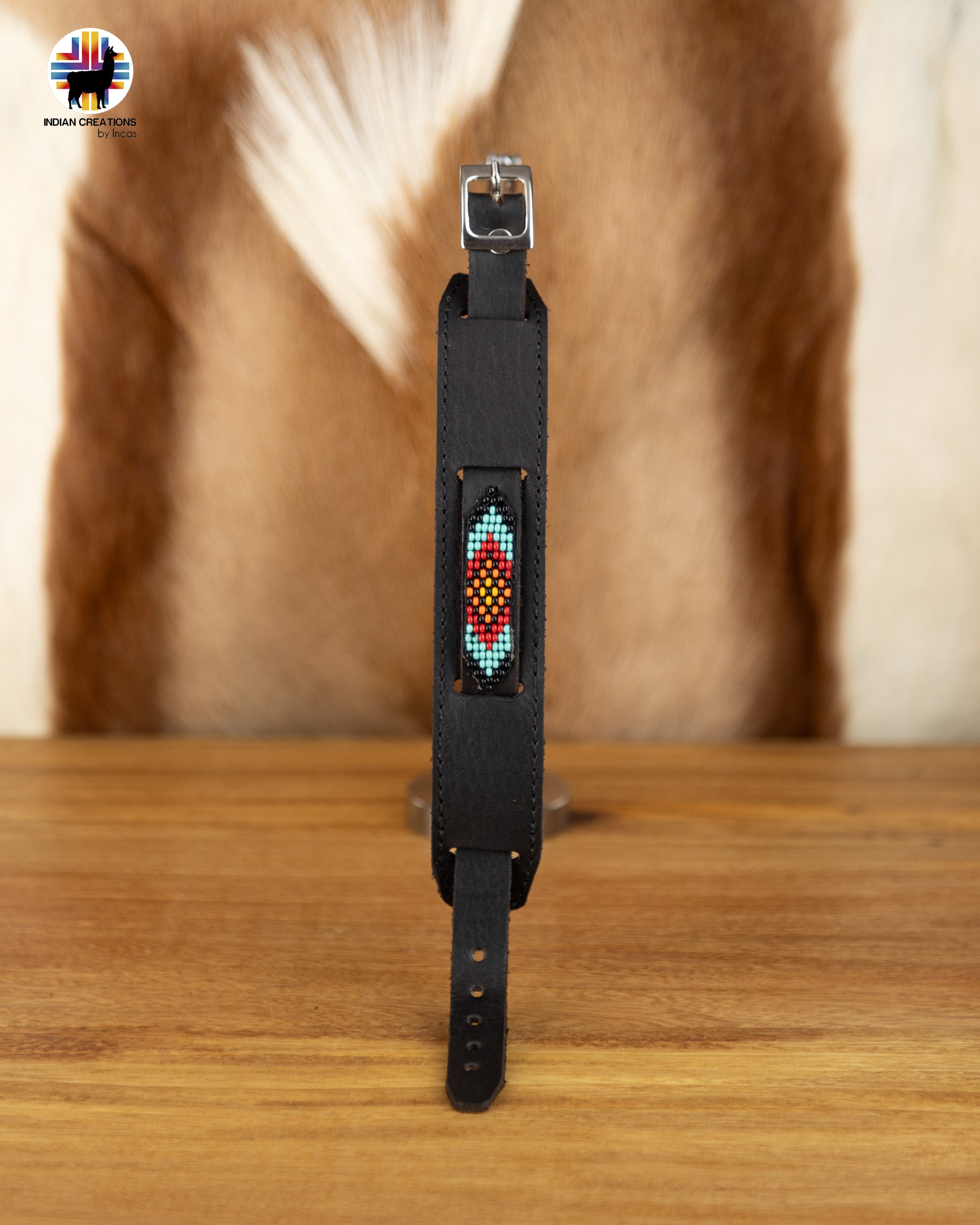 Beaded Cuff Bracelets. Handmade by Indigenous Hands. Leather Bracelets. Beaded Bracelets. Unisex.  Adjustable Strap.