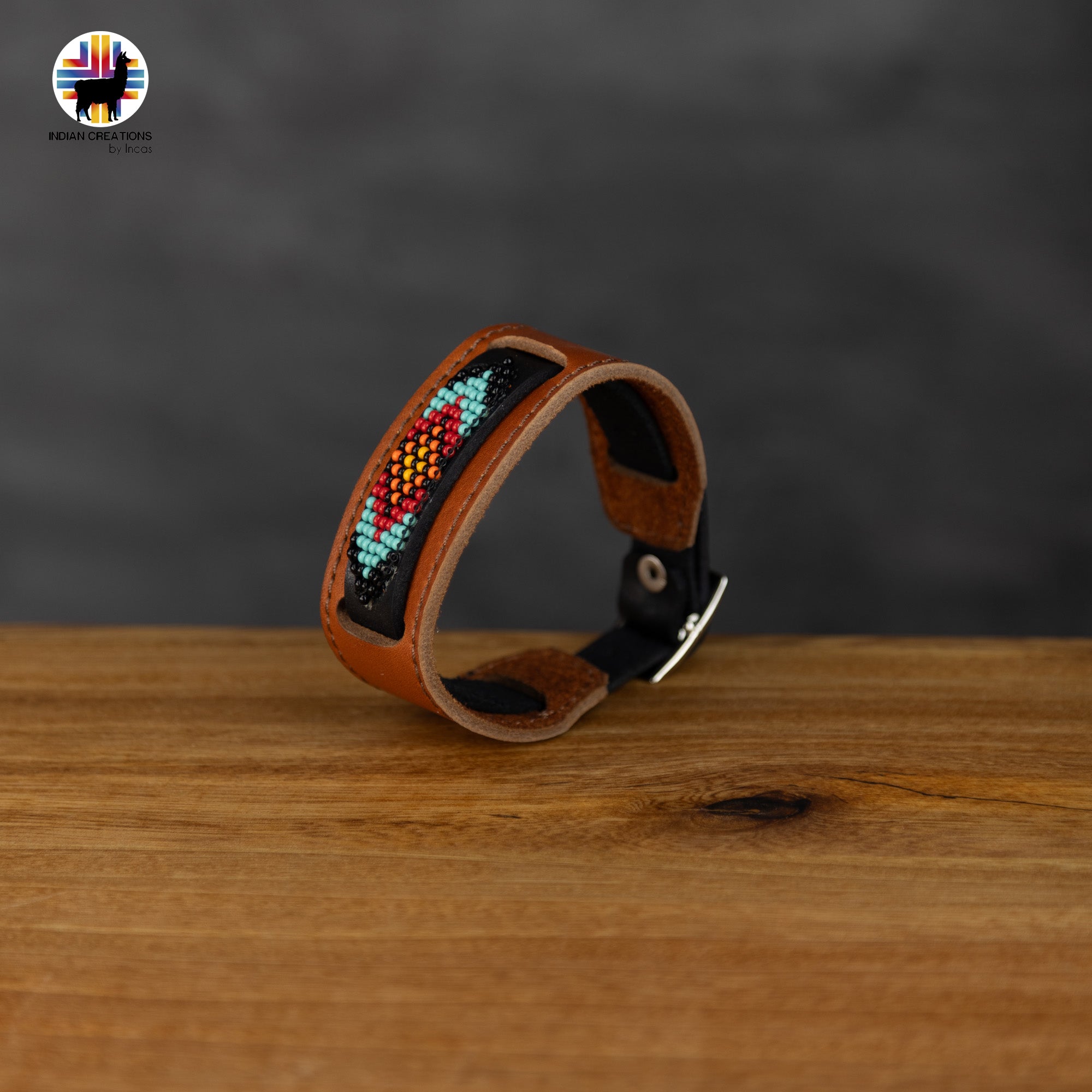 Beaded Cuff Bracelets. Handmade by Indigenous Hands. Leather Bracelets. Beaded Bracelets. Unisex.  Adjustable Strap.