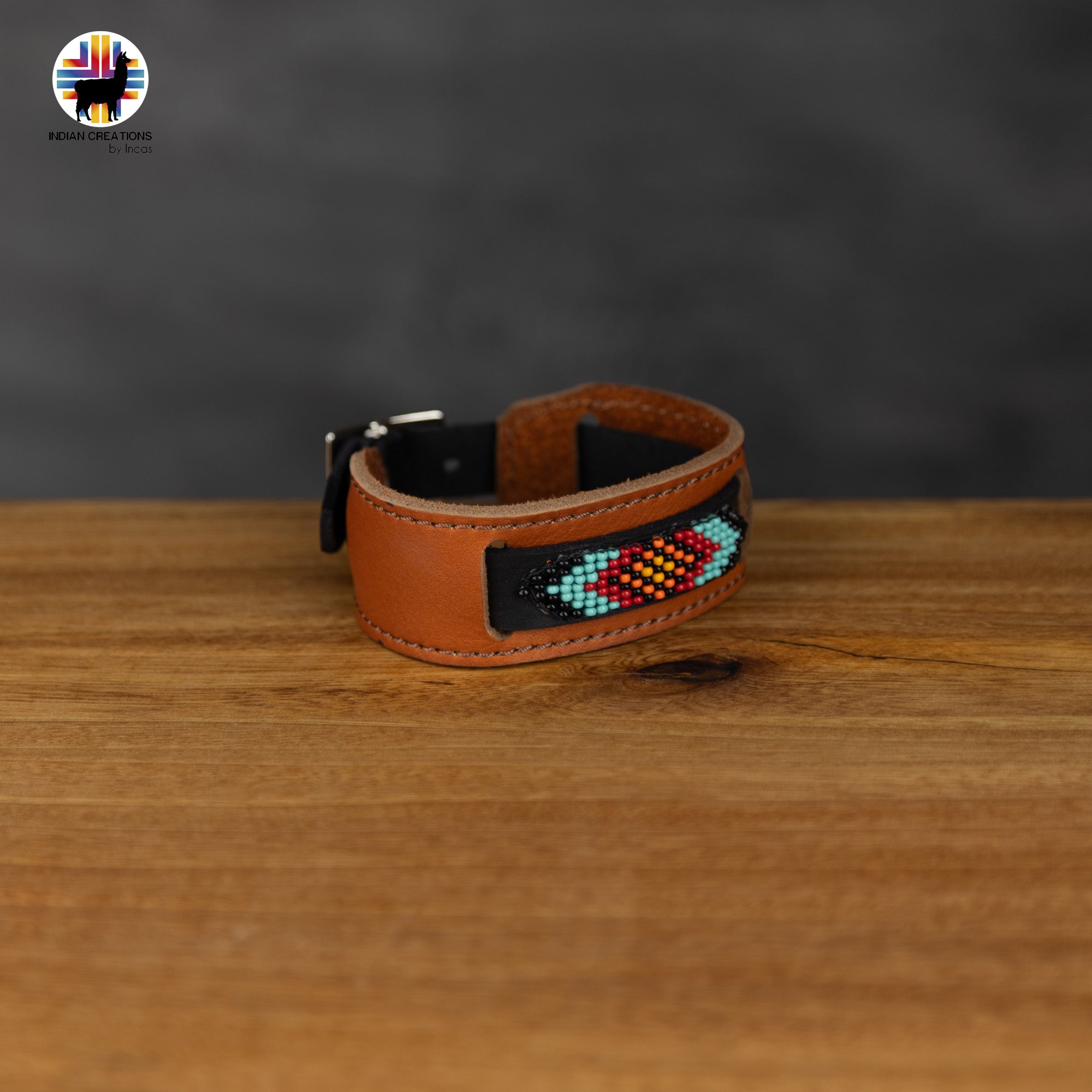 Beaded Cuff Bracelets. Handmade by Indigenous Hands. Leather Bracelets. Beaded Bracelets. Unisex.  Adjustable Strap.