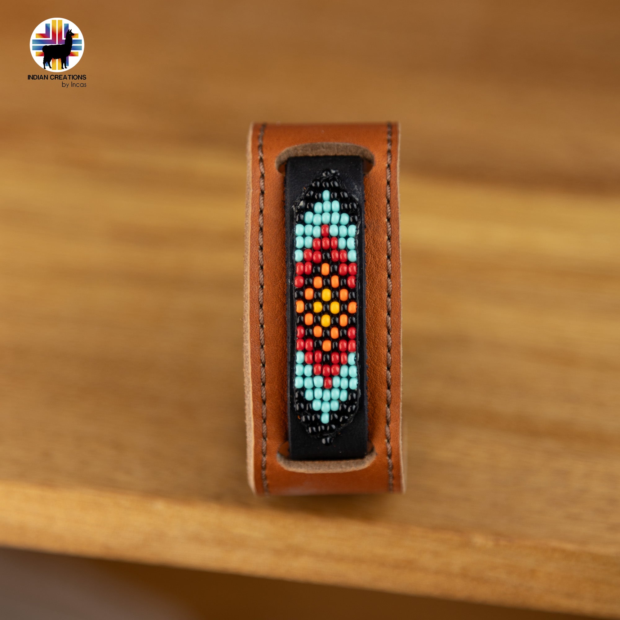 Beaded Cuff Bracelets. Handmade by Indigenous Hands. Leather Bracelets. Beaded Bracelets. Unisex.  Adjustable Strap.