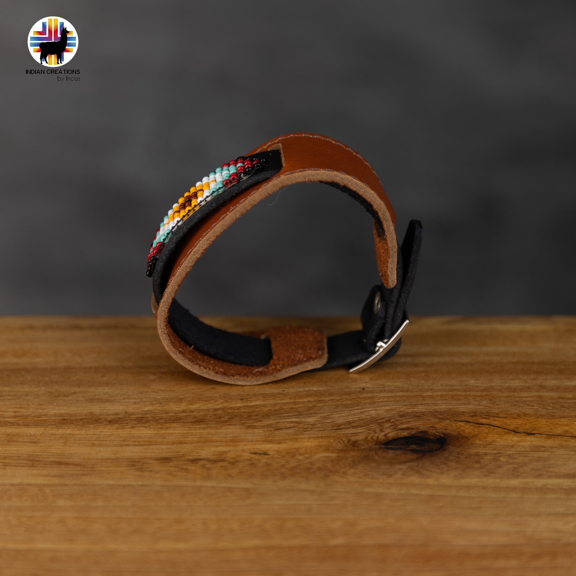 Beaded Cuff Bracelets. Handmade by Indigenous Hands. Leather Bracelets. Beaded Bracelets. Unisex.  Adjustable Strap.