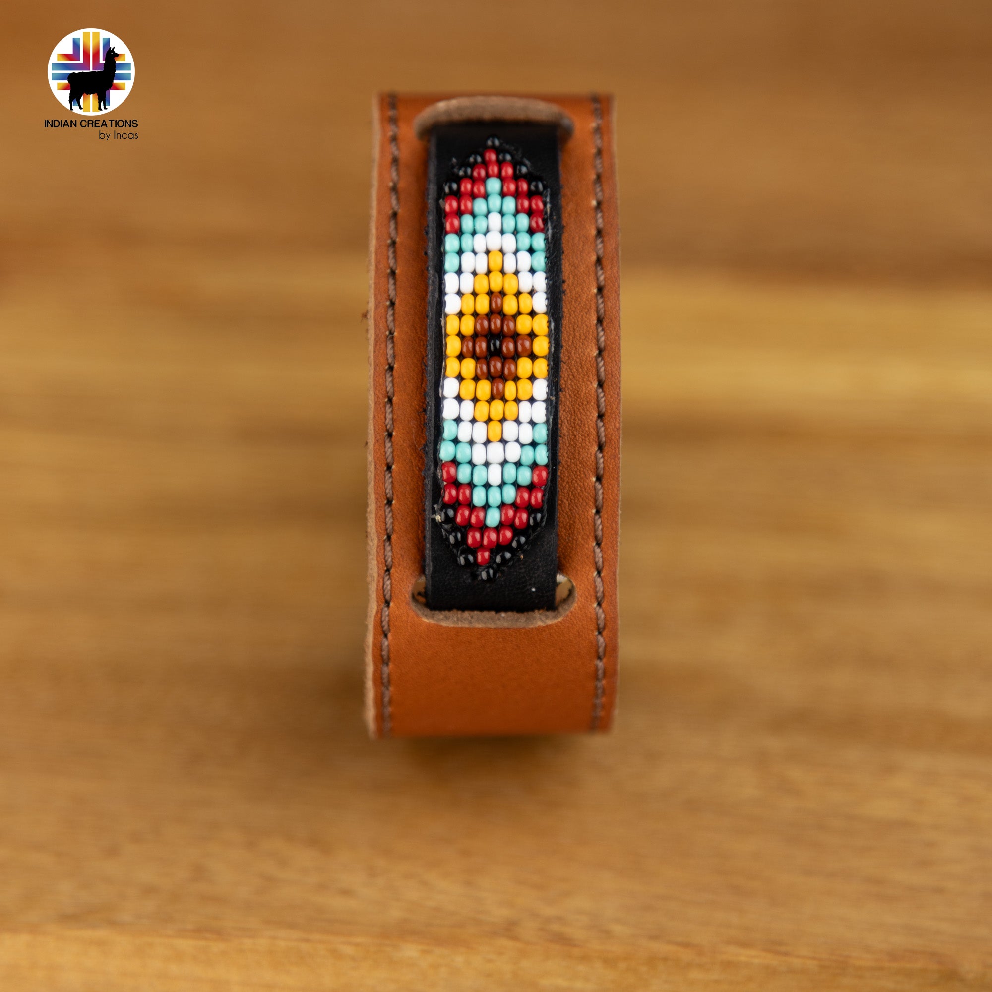 Beaded Cuff Bracelets. Handmade by Indigenous Hands. Leather Bracelets. Beaded Bracelets. Unisex.  Adjustable Strap.