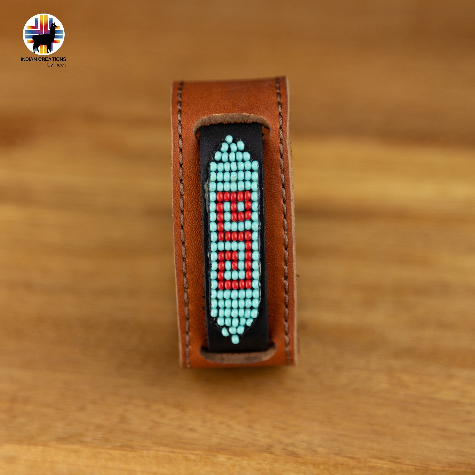 Beaded Cuff Bracelets. Handmade by Indigenous Hands. Leather Bracelets. Beaded Bracelets. Unisex.  Adjustable Strap.