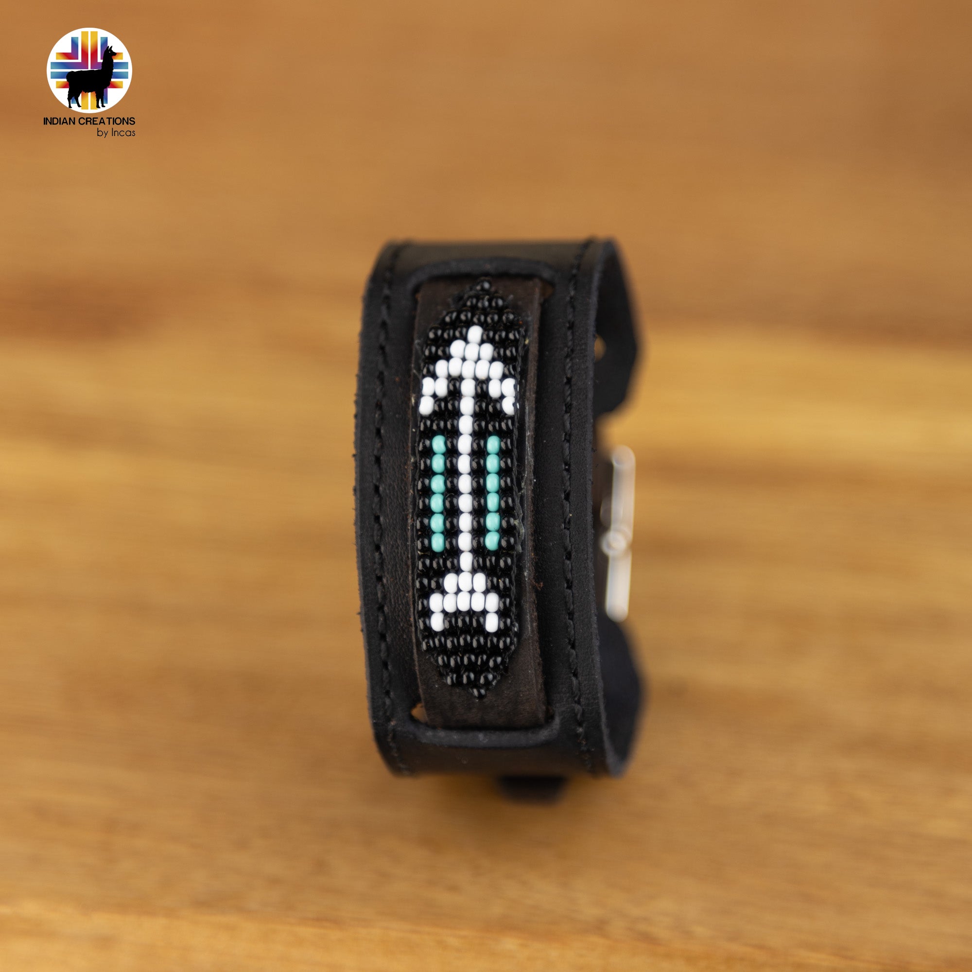 Beaded Cuff Bracelets. Handmade by Indigenous Hands. Leather Bracelets. Beaded Bracelets. Unisex.  Adjustable Strap.
