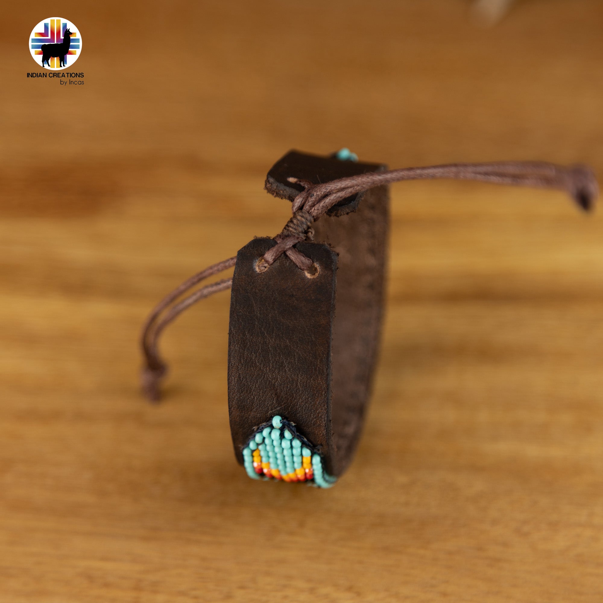 Beaded Cuff Bracelets. Handmade by Indigenous Hands. Leather Bracelets. Beaded Bracelets. Unisex.  Adjustable Strap.