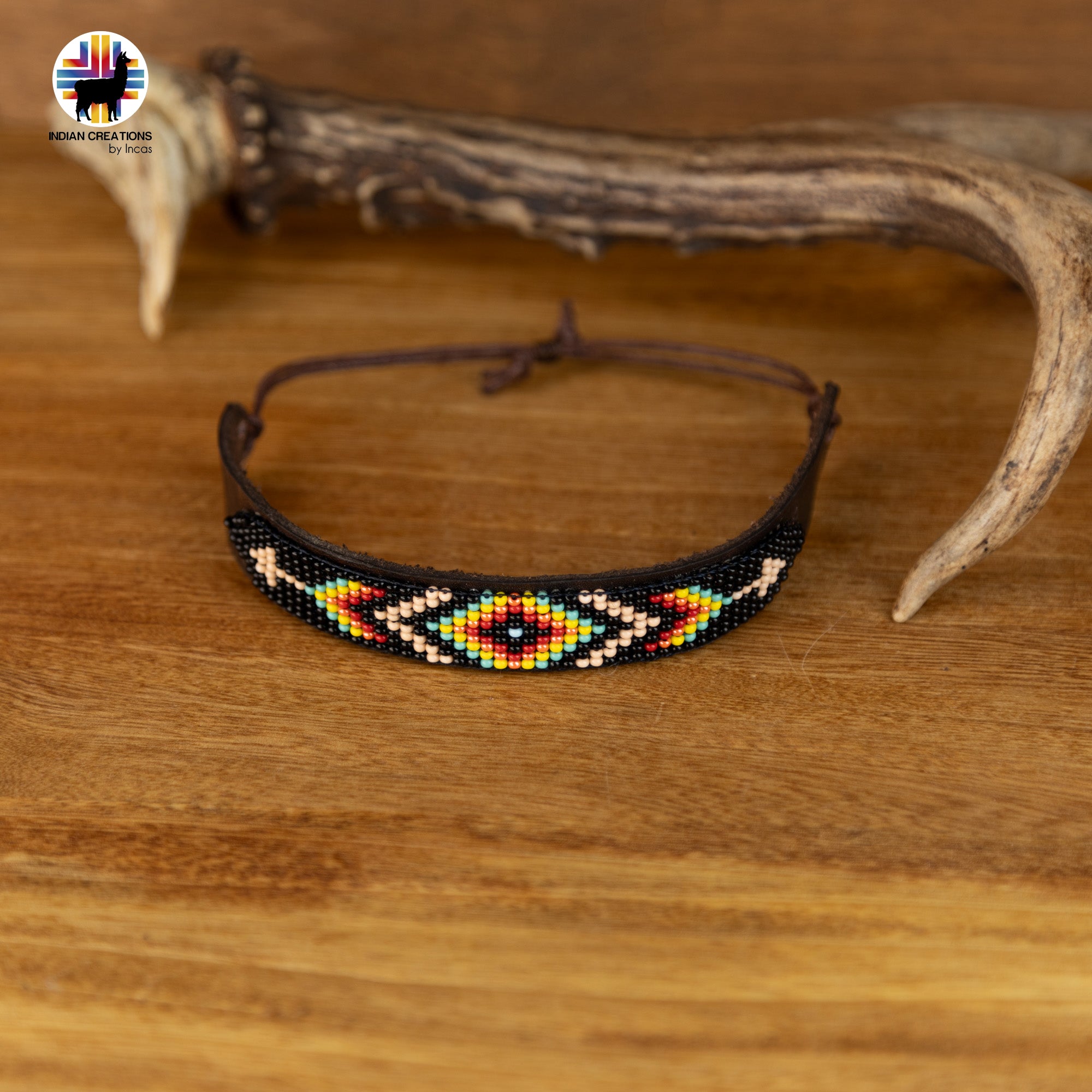 Beaded Cuff Bracelets. Handmade by Indigenous Hands. Leather Bracelets. Beaded Bracelets. Unisex.  Adjustable Strap.