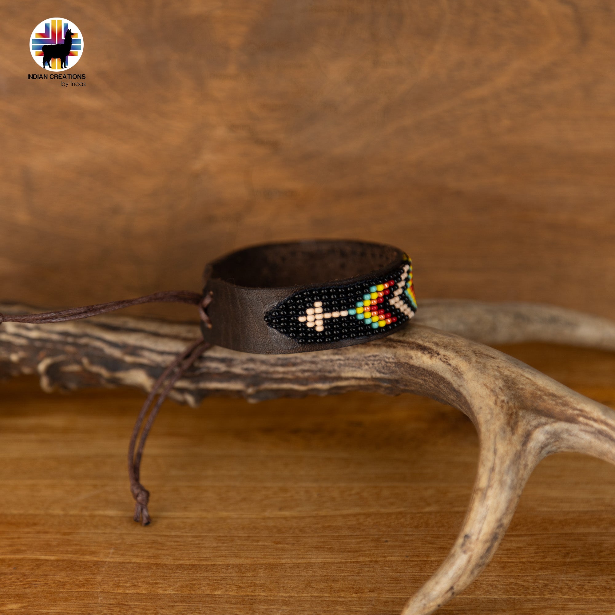 Beaded Cuff Bracelets. Handmade by Indigenous Hands. Leather Bracelets. Beaded Bracelets. Unisex.  Adjustable Strap.