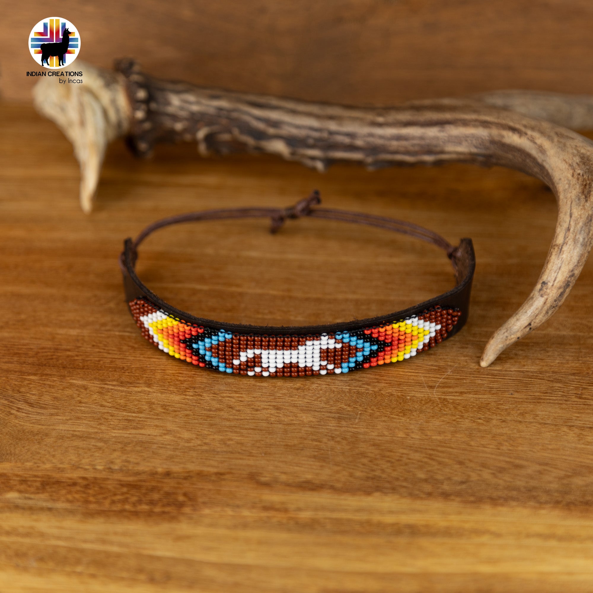Beaded Cuff Bracelets. Handmade by Indigenous Hands. Leather Bracelets. Beaded Bracelets. Unisex.  Adjustable Strap.