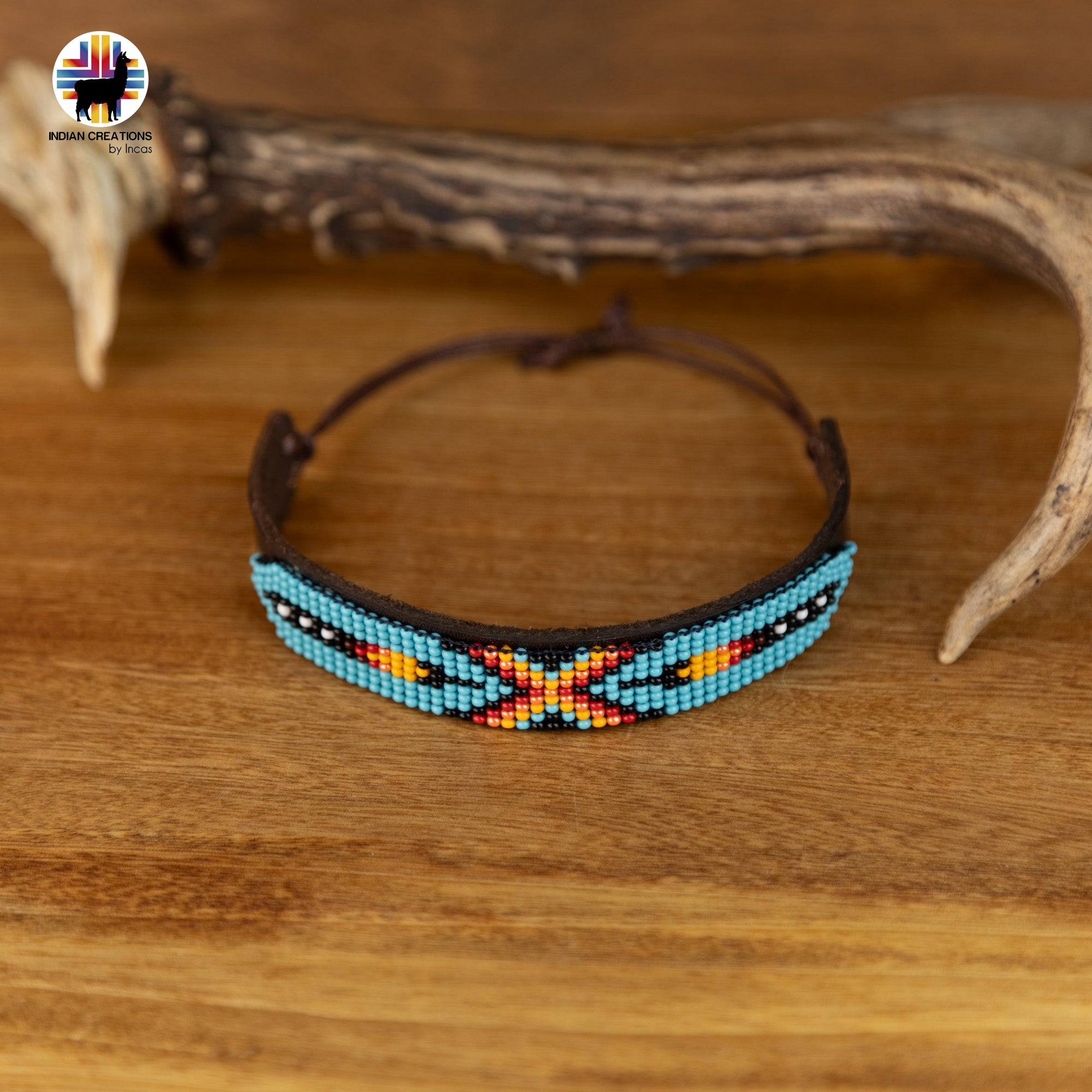 Beaded Cuff Bracelets. Handmade by Indigenous Hands. Leather Bracelets. Beaded Bracelets. Unisex.  Adjustable Strap.