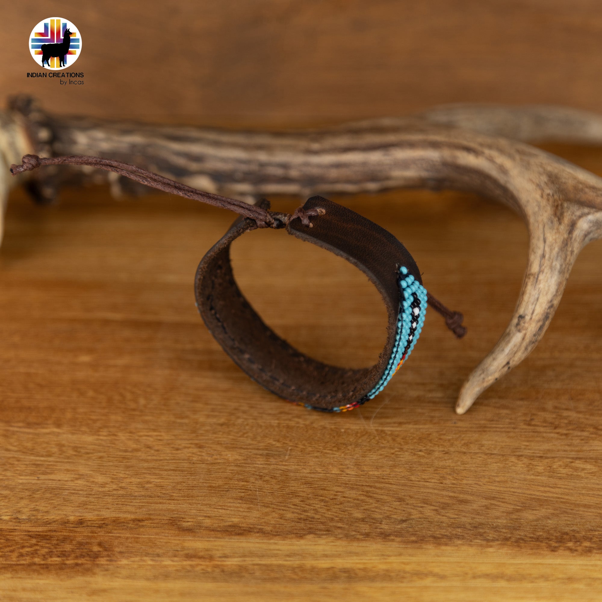 Beaded Cuff Bracelets. Handmade by Indigenous Hands. Leather Bracelets. Beaded Bracelets. Unisex.  Adjustable Strap.