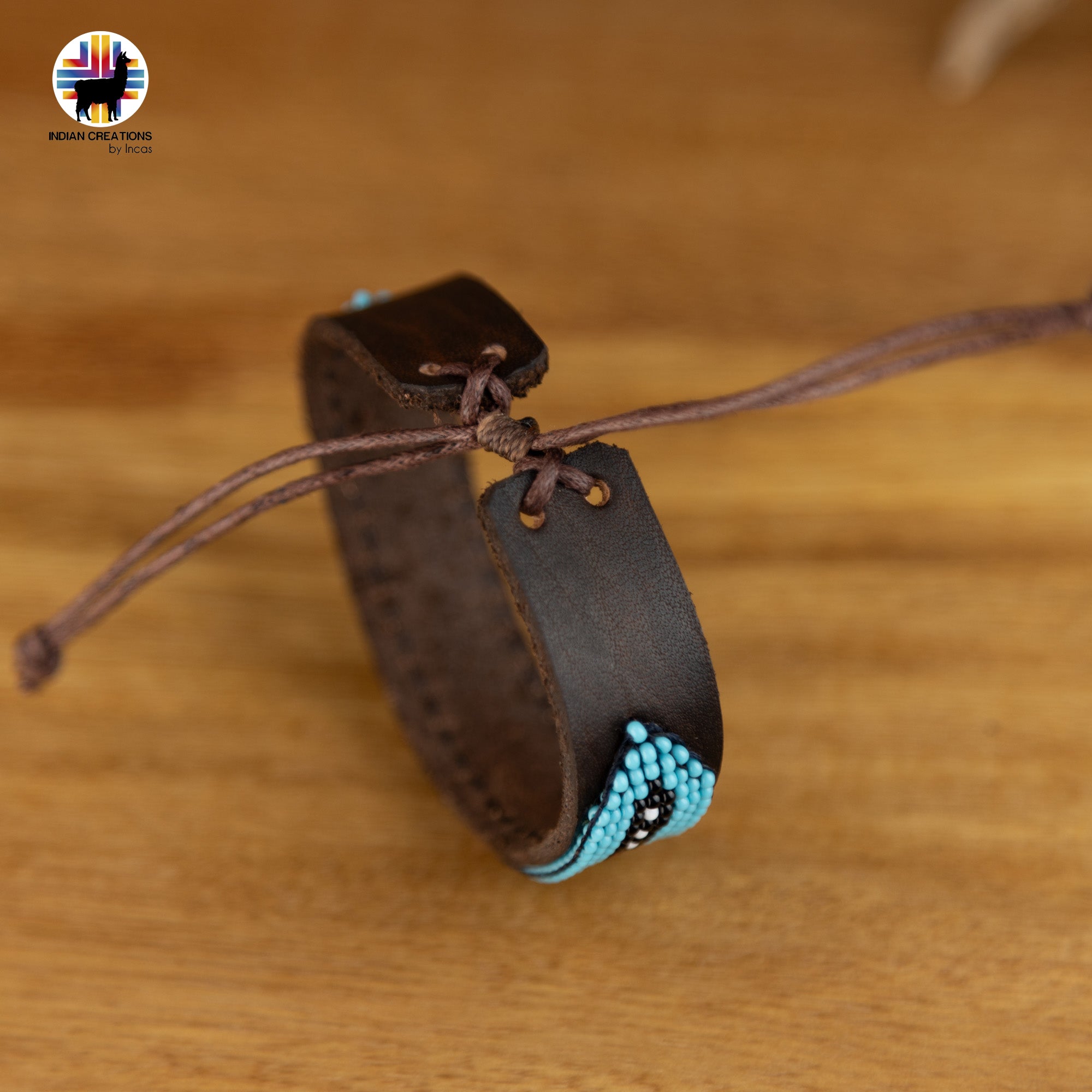 Beaded Cuff Bracelets. Handmade by Indigenous Hands. Leather Bracelets. Beaded Bracelets. Unisex.  Adjustable Strap.