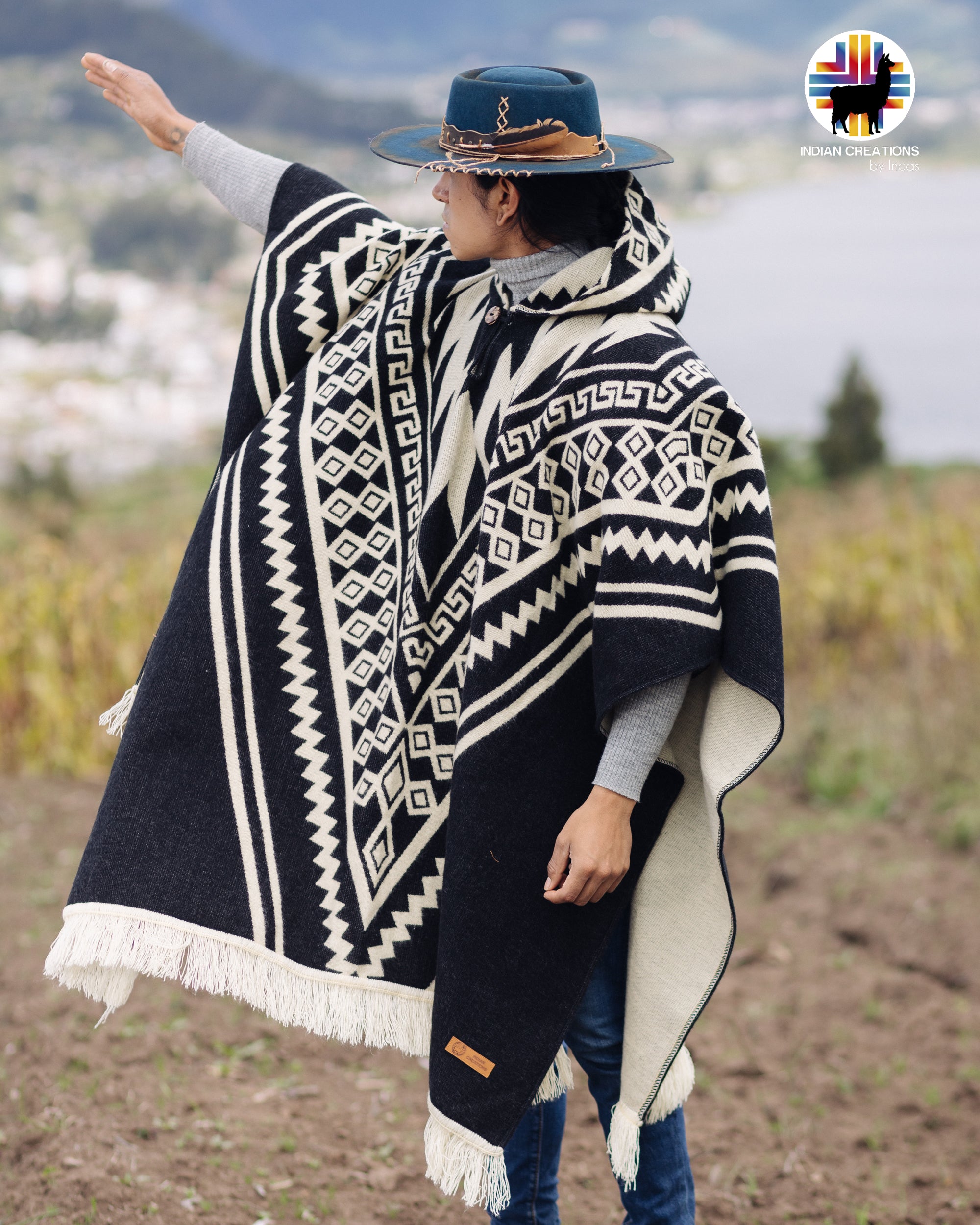 Mystic Forest II Alpaca Poncho