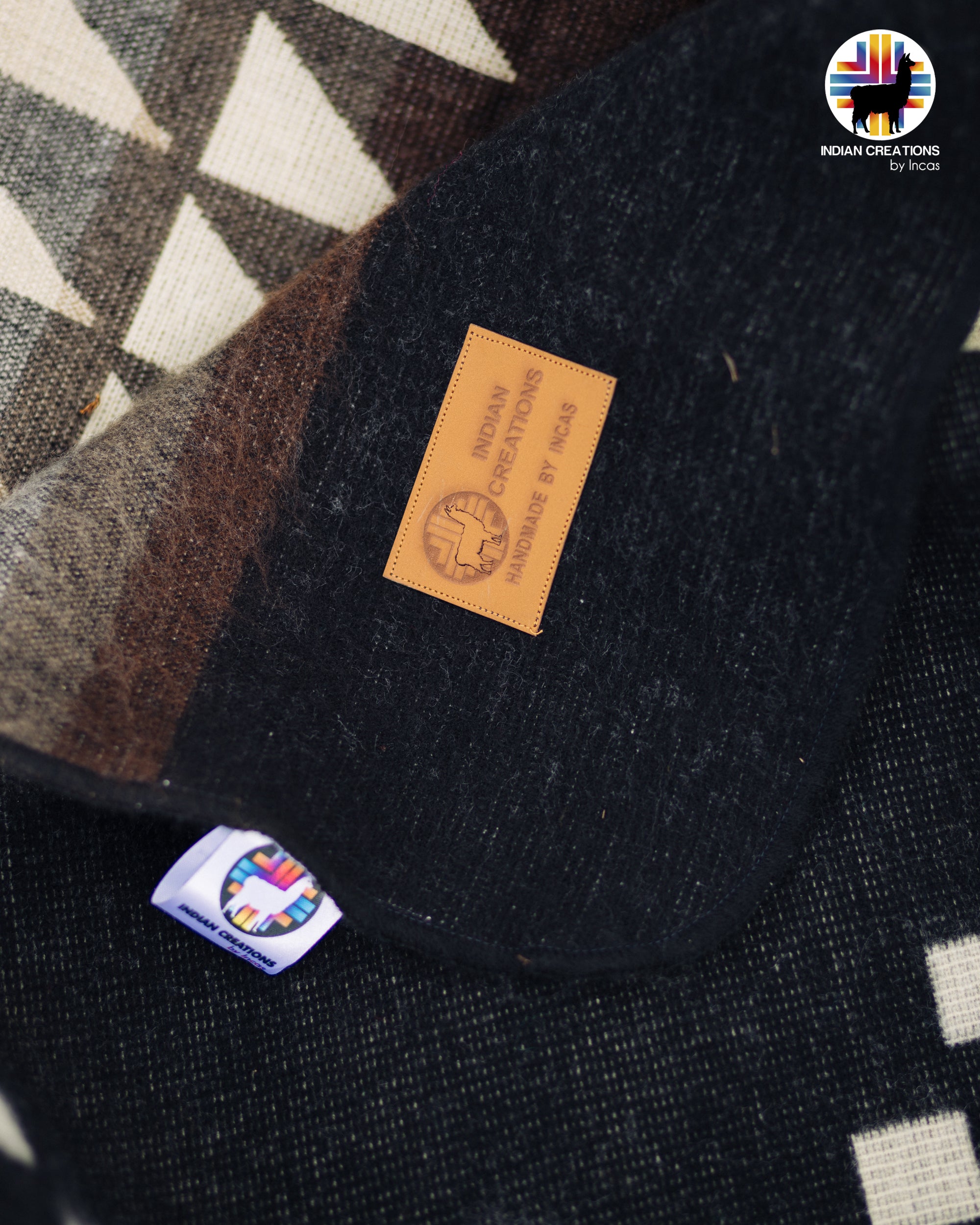 KING SIZE and Heavy-Duty Alpaca Blanket (Brown Holzstapel)