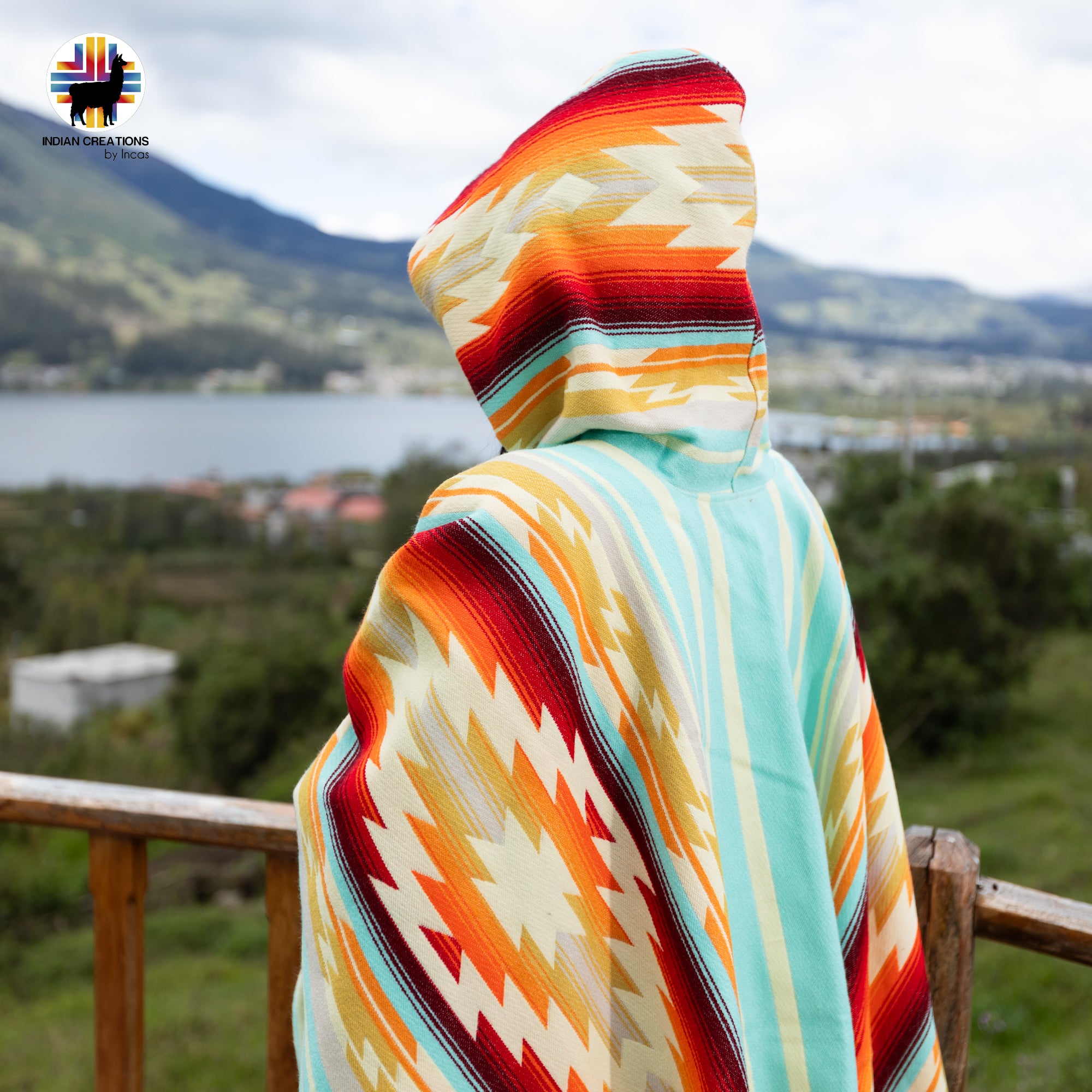 Lunenhill Gorge Alpaca Wool Poncho Handcrafted by Indigenous Hands.