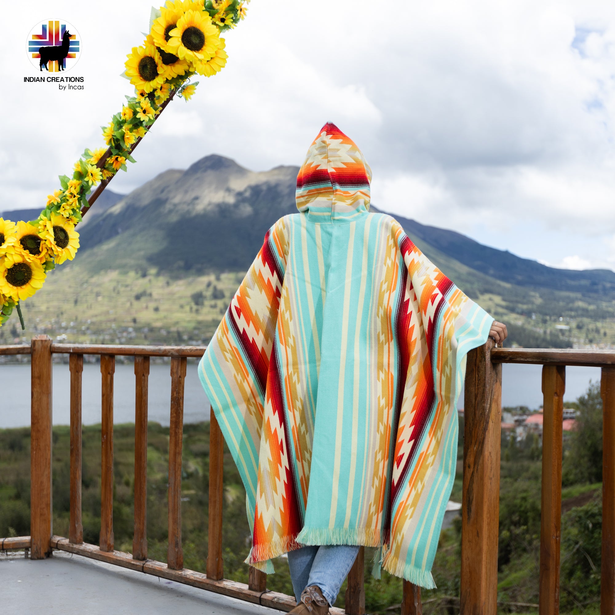 Lunenhill Gorge Alpaca Wool Poncho Handcrafted by Indigenous Hands.