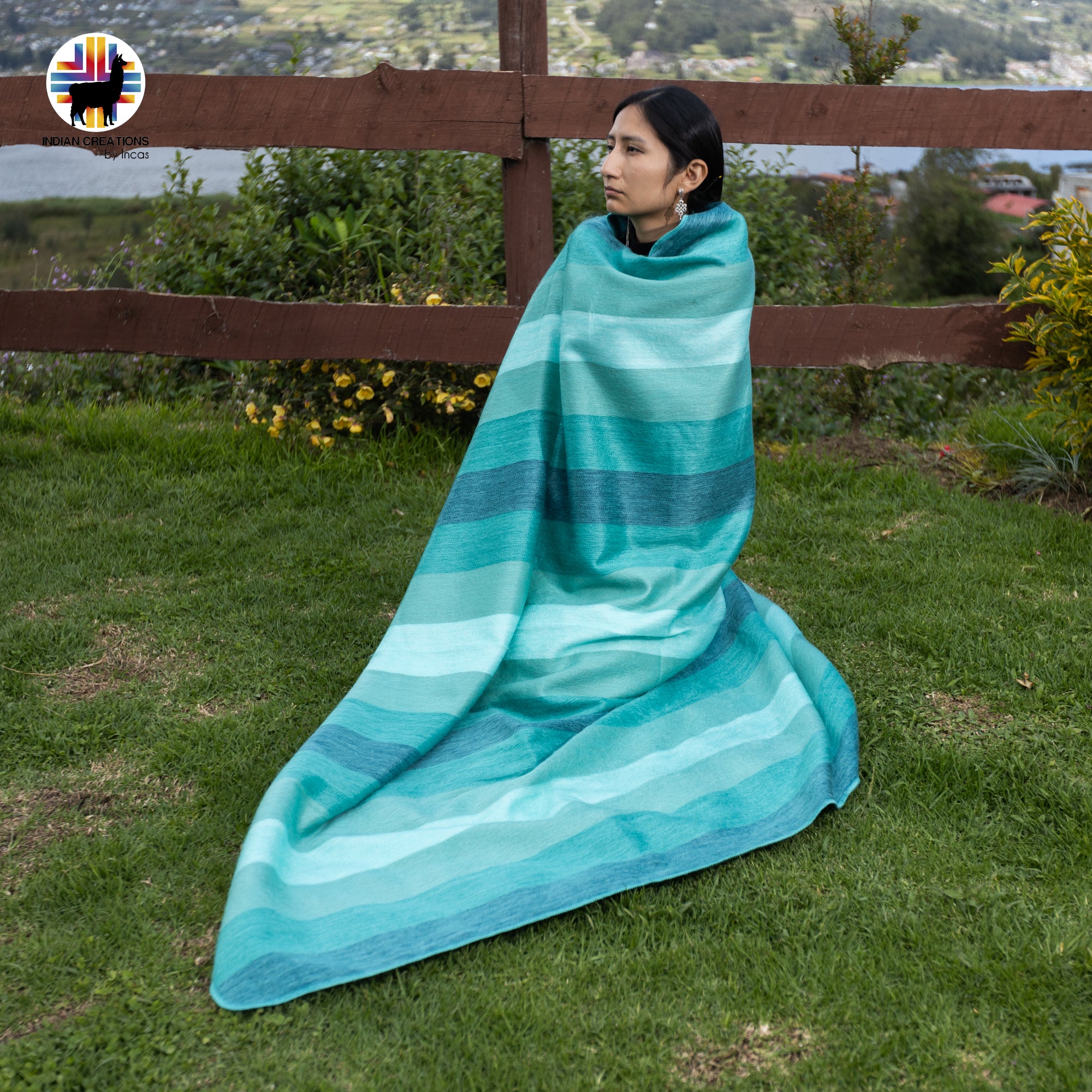 Kane Lake Baby Alpaca Wool Blanket. Lightweight.