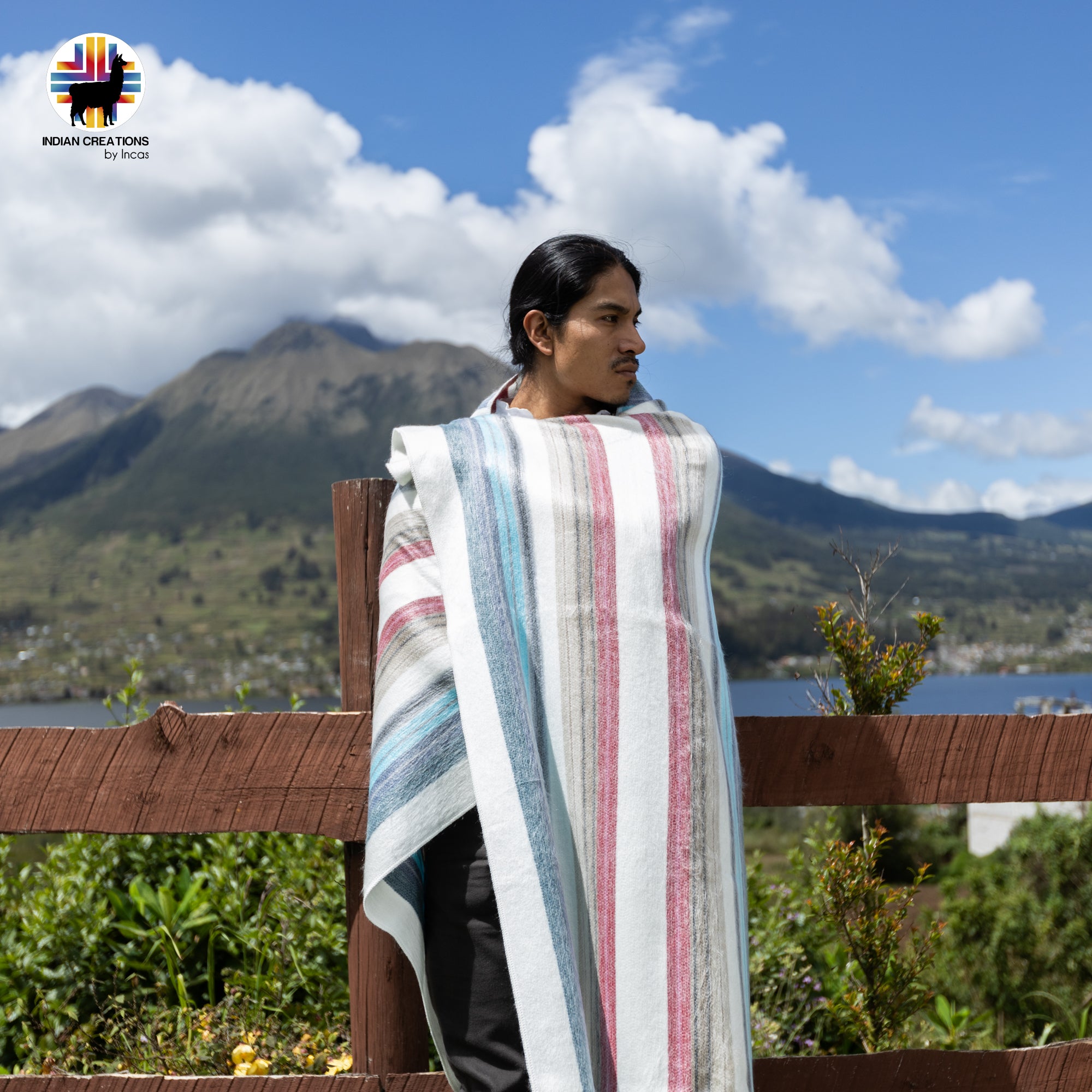 Tahoe Baby Alpaca Wool Blanket. Lightweight.