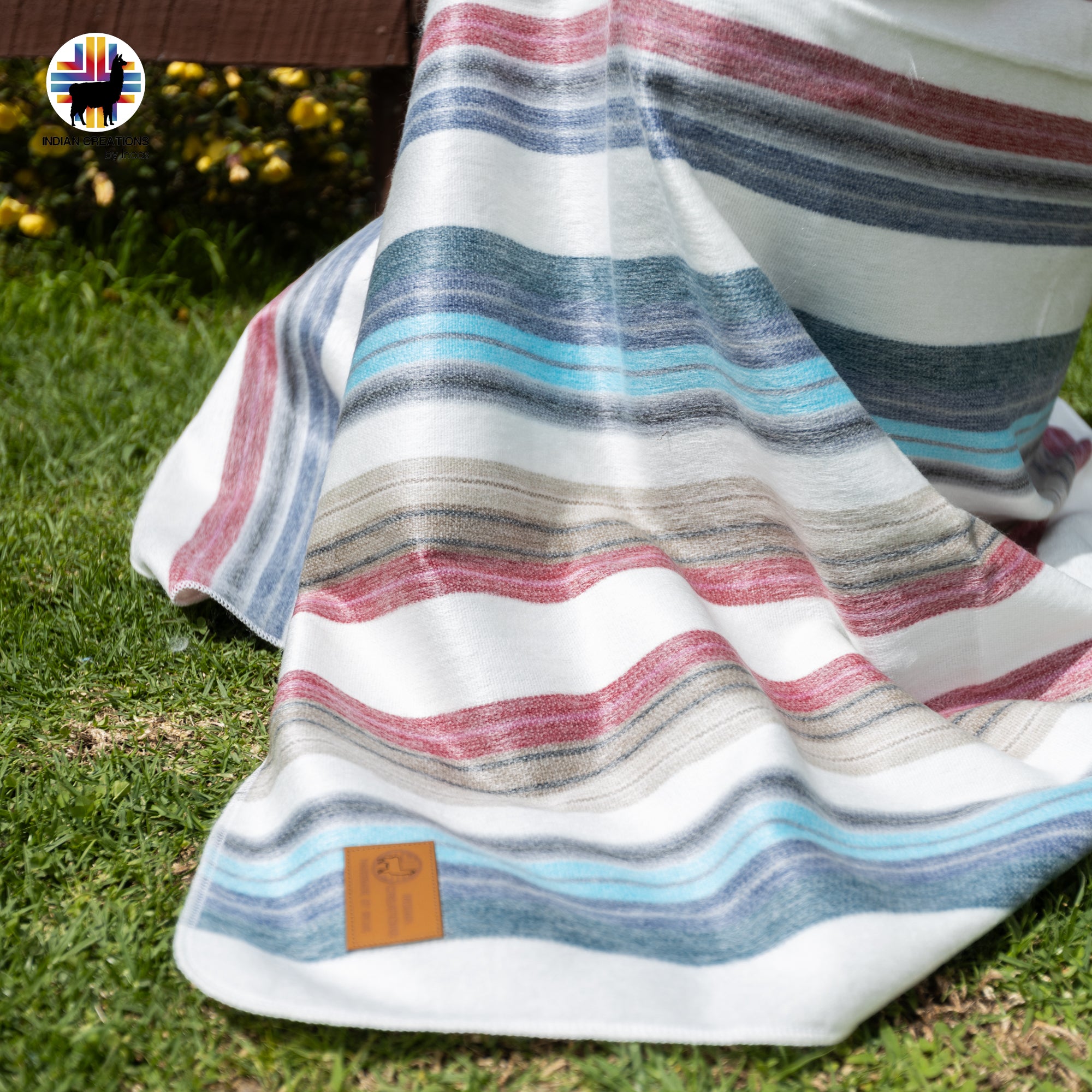 Tahoe Baby Alpaca Wool Blanket. Lightweight.