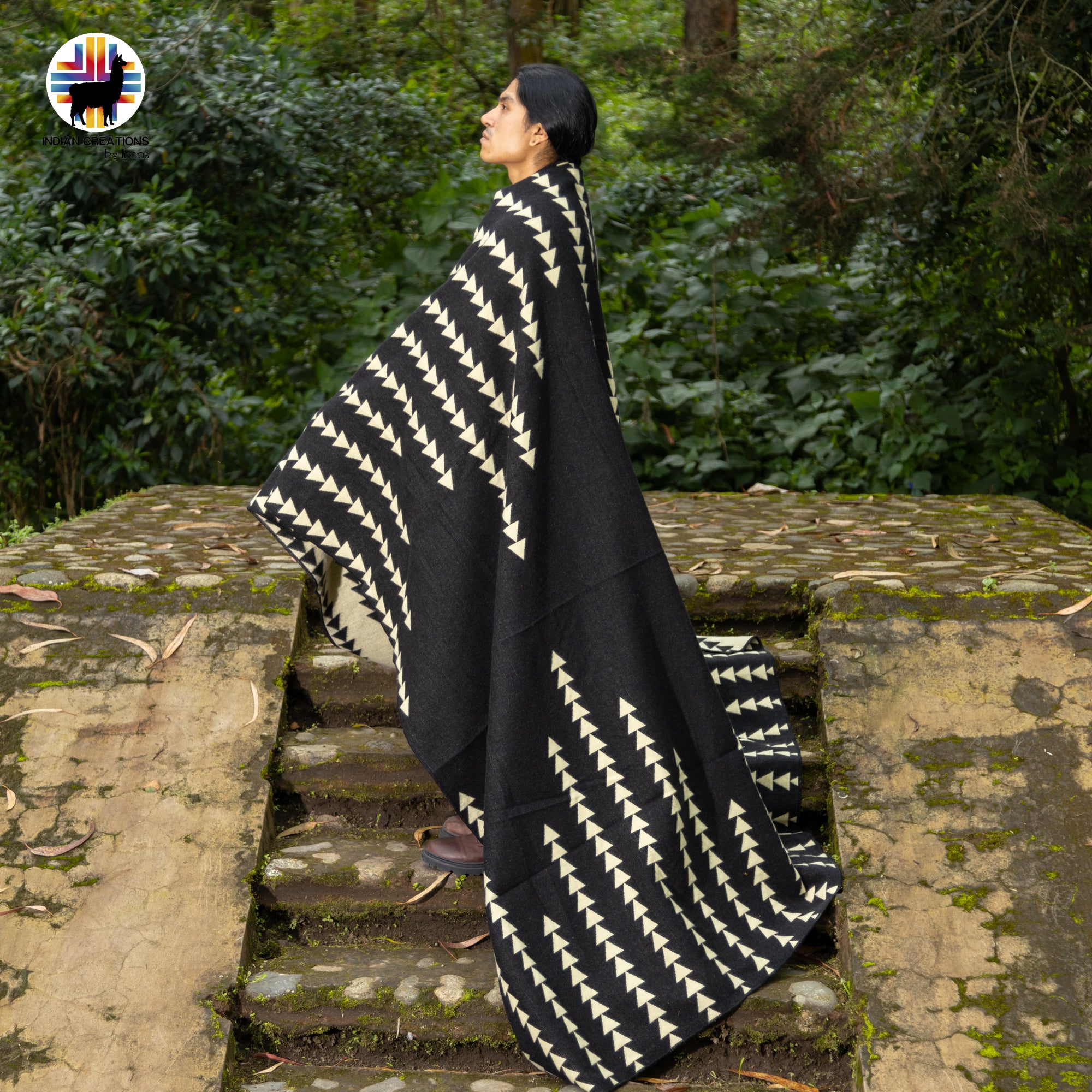 Tacca chantieri Handmade Alpaca Wool Blanket. Queen Size.