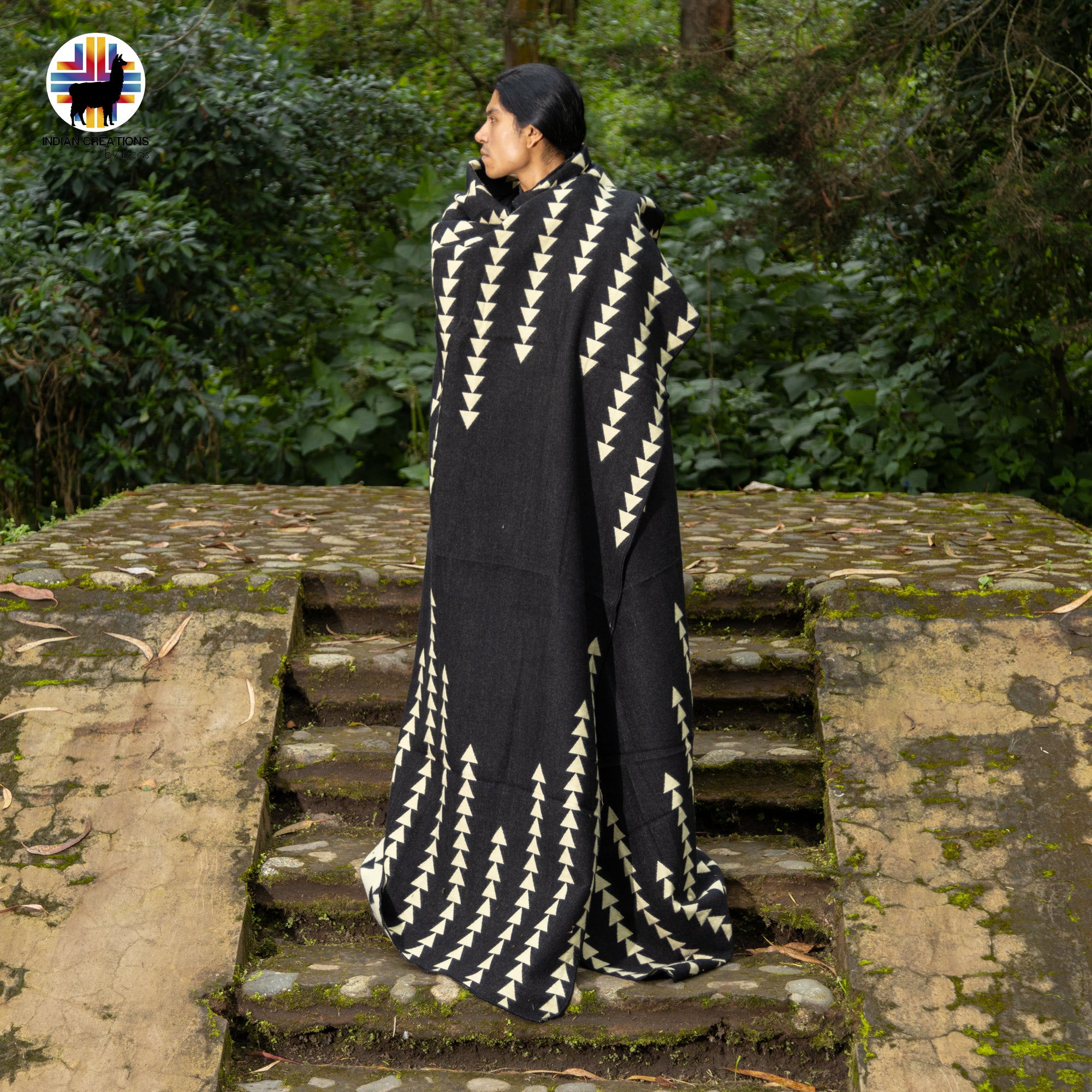 Tacca chantieri Handmade Alpaca Wool Blanket. Queen Size.