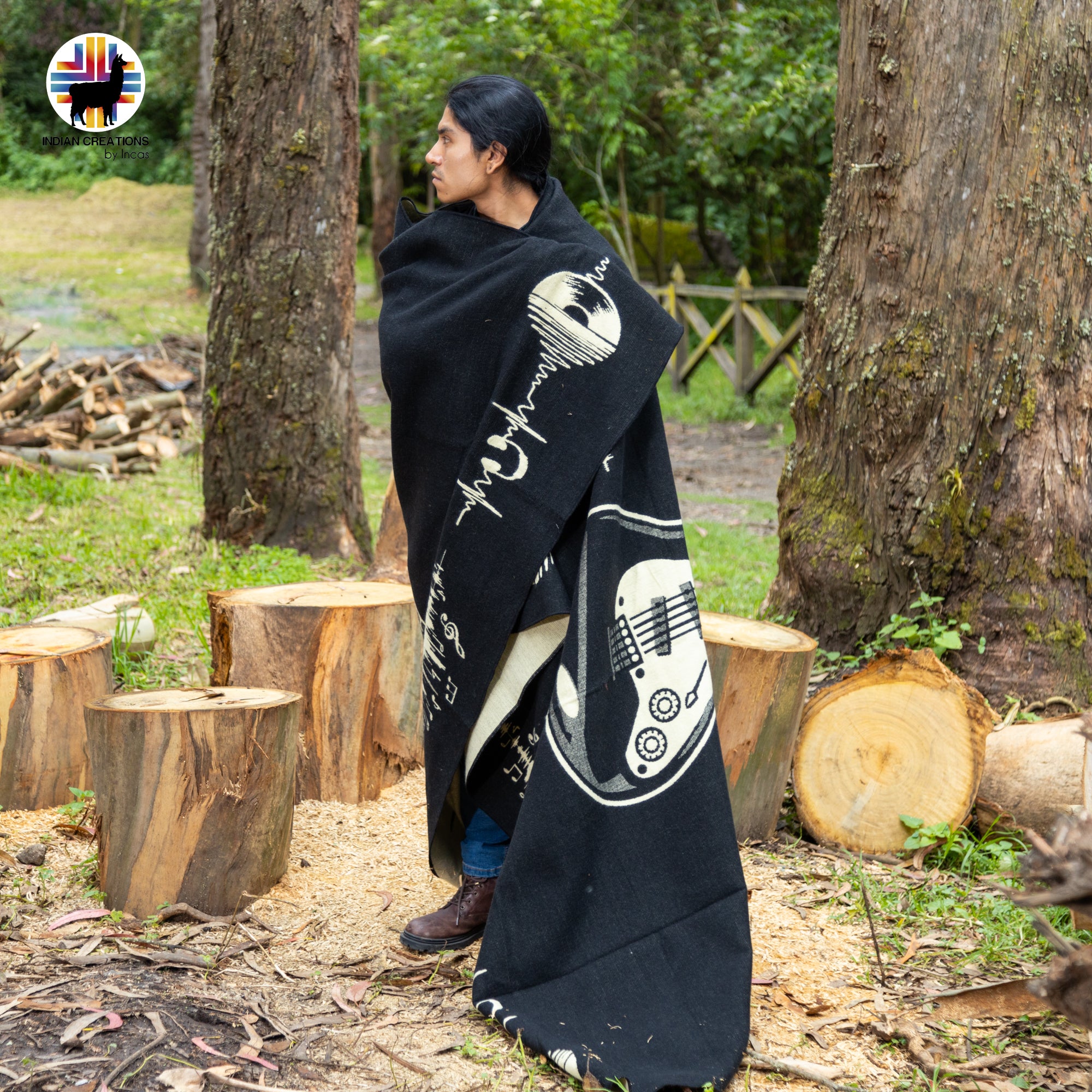 The Vibes Handmade Alpaca Wool Blanket. Queen Size.