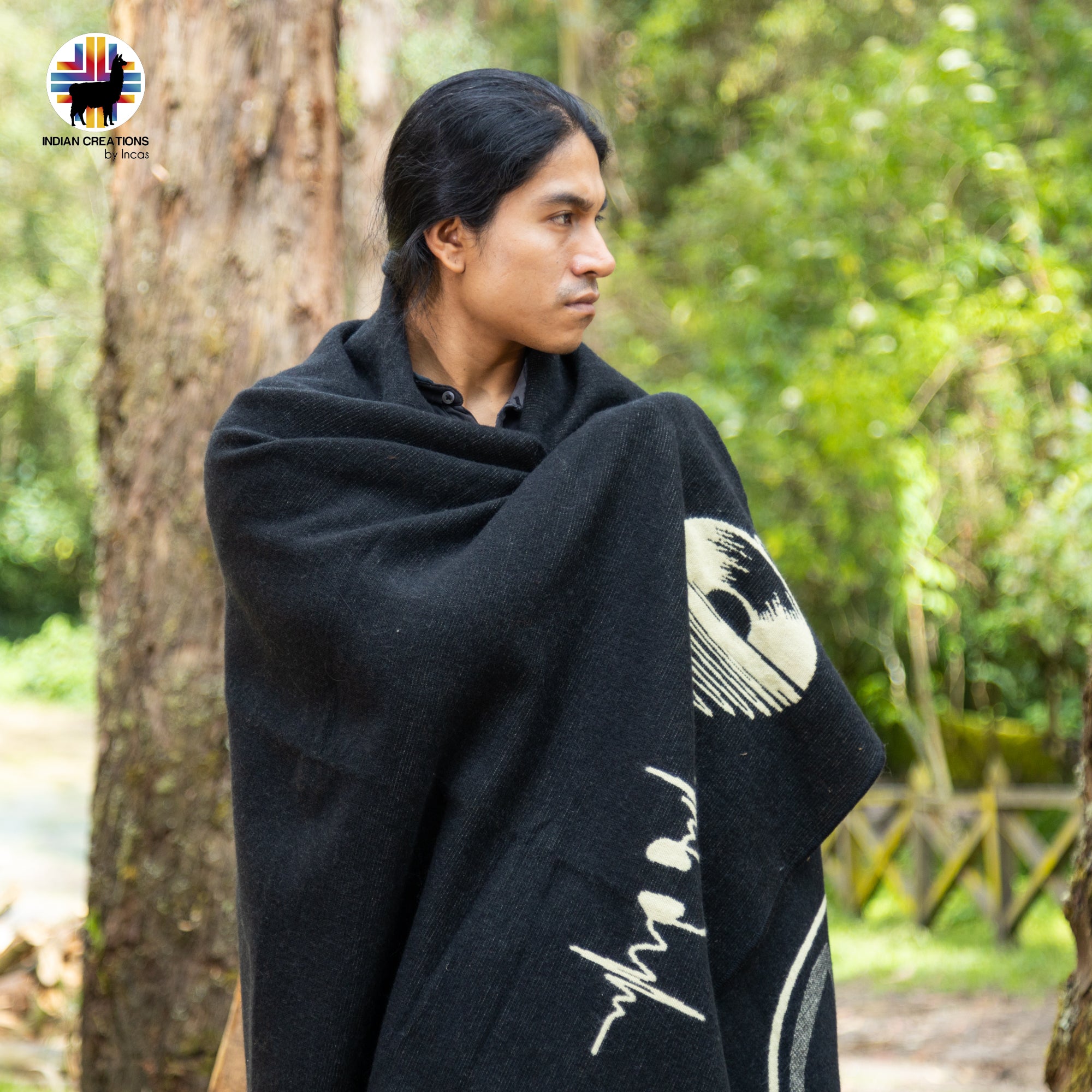 The Vibes Handmade Alpaca Wool Blanket. Queen Size.