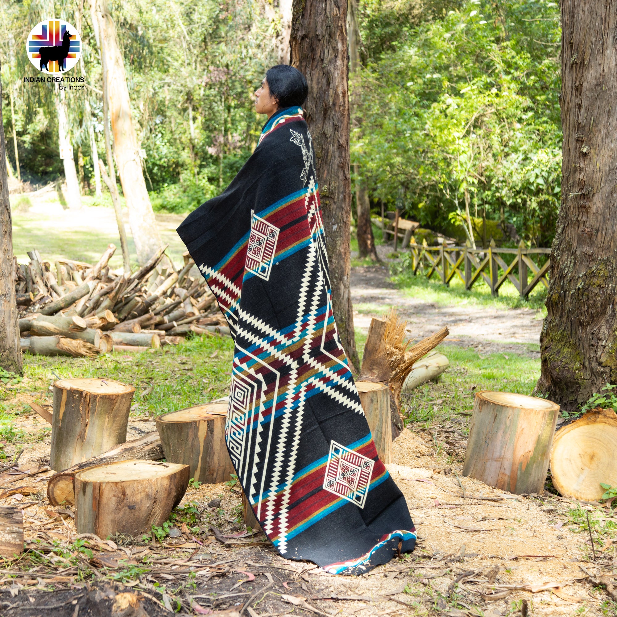 Surfinia Handmade Alpaca Wool Blanket. Queen Size.