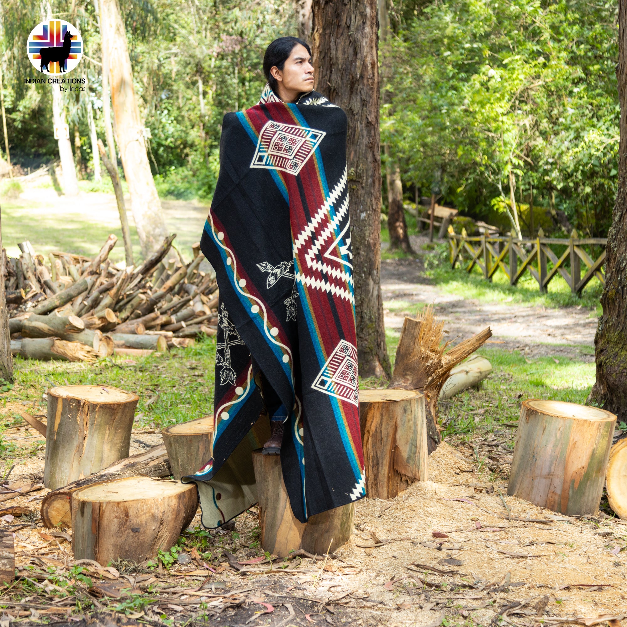 Surfinia Handmade Alpaca Wool Blanket. Queen Size.