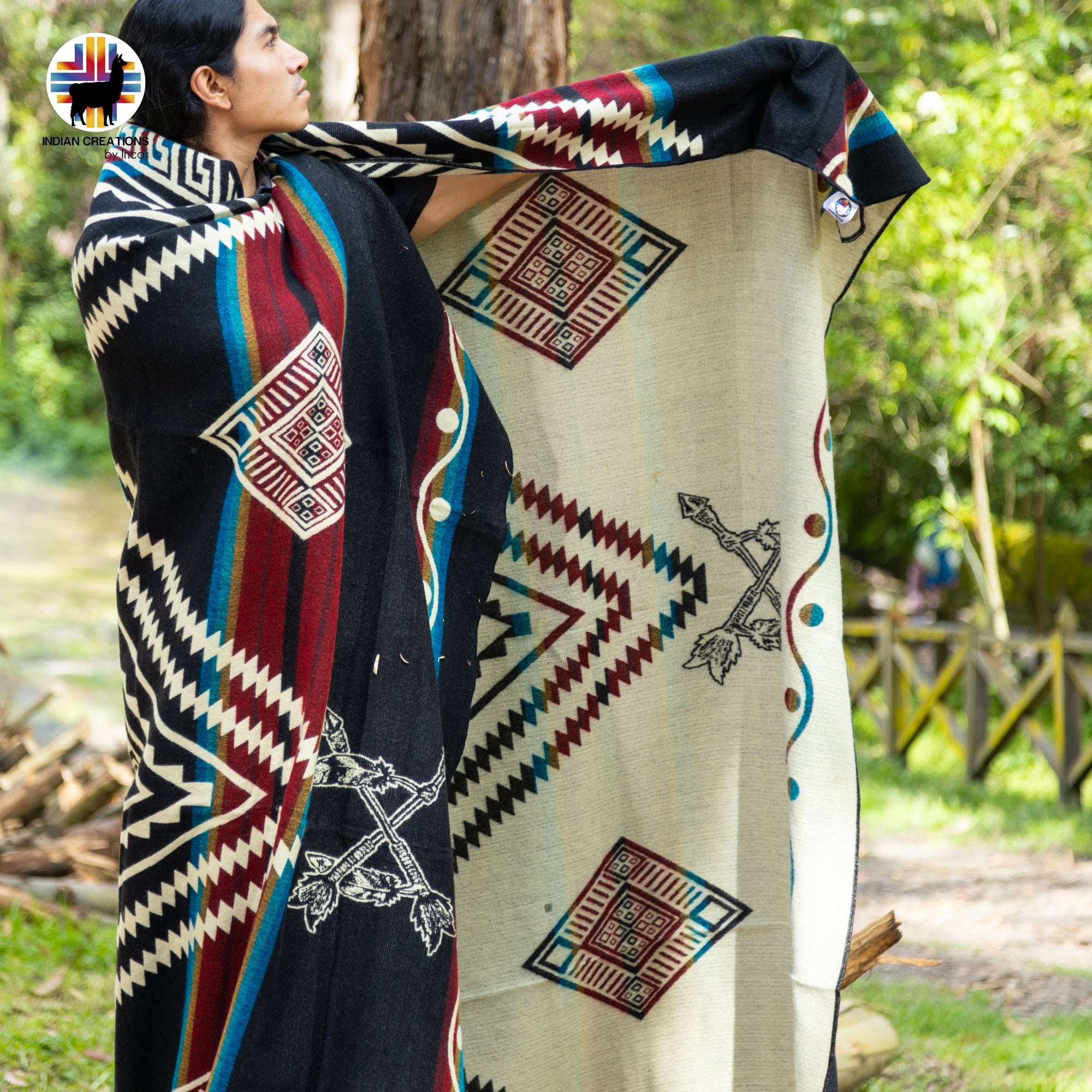 Surfinia Handmade Alpaca Wool Blanket. Queen Size.