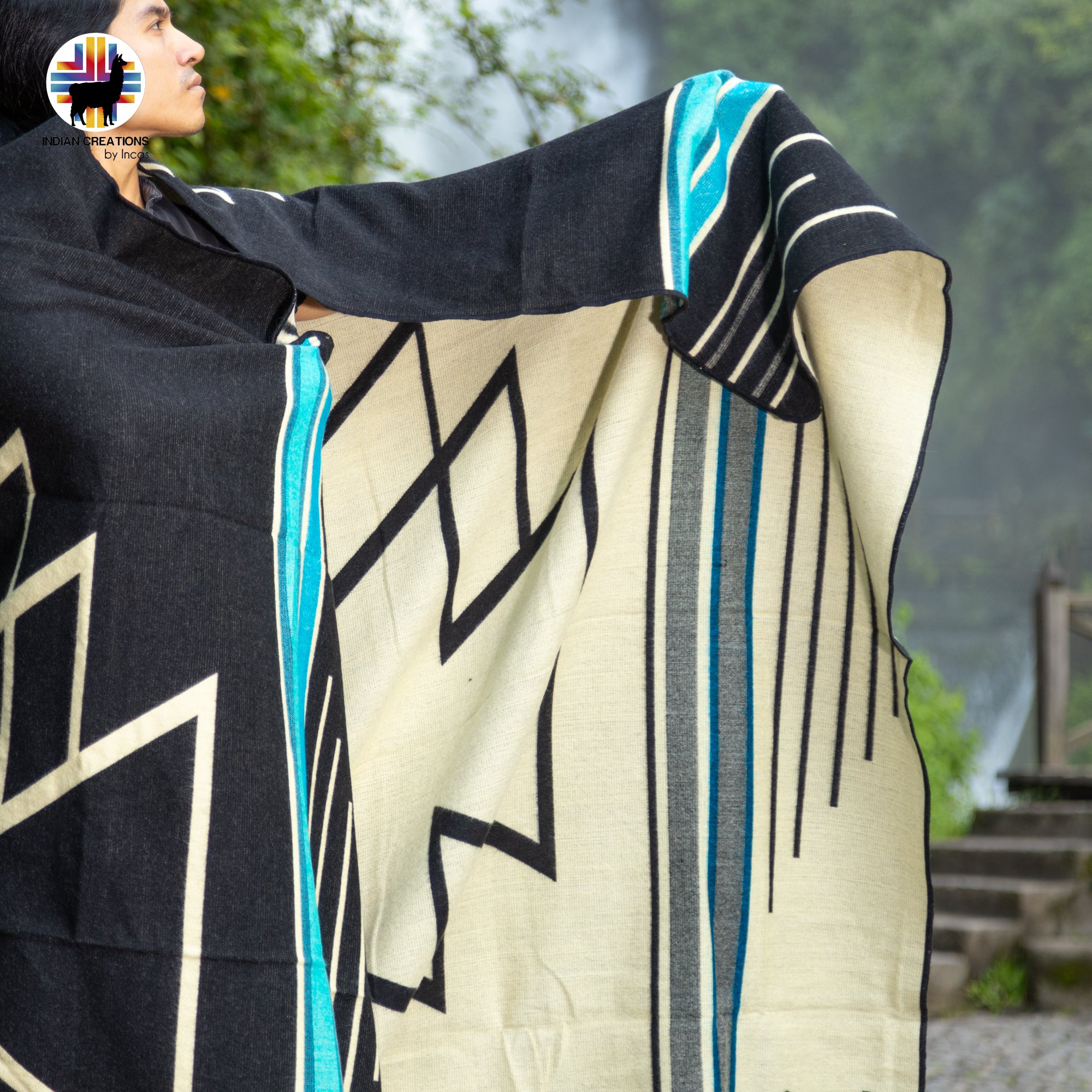 Zwartkop Handmade Alpaca Wool Blanket. Queen Size