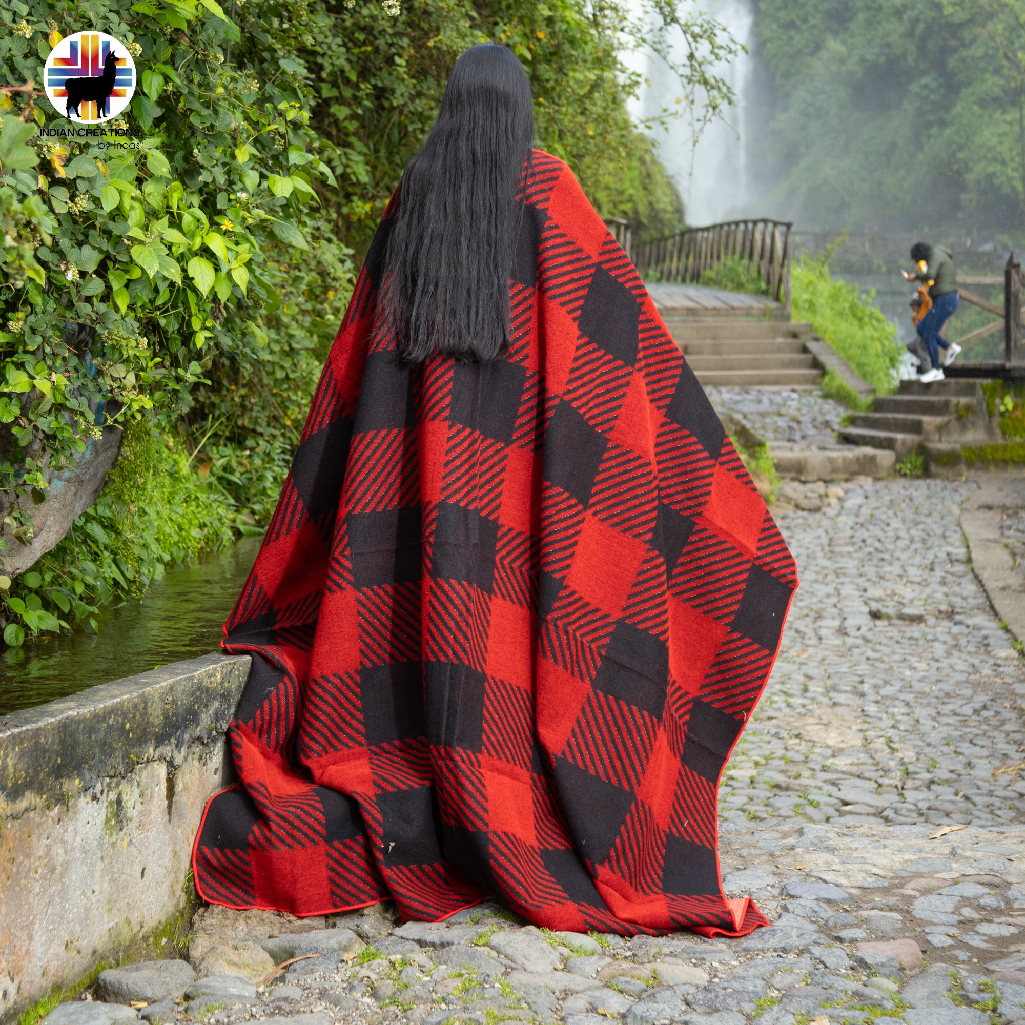 Queen's Gambit Handmade Alpaca Wool Blanket. Queen Size.