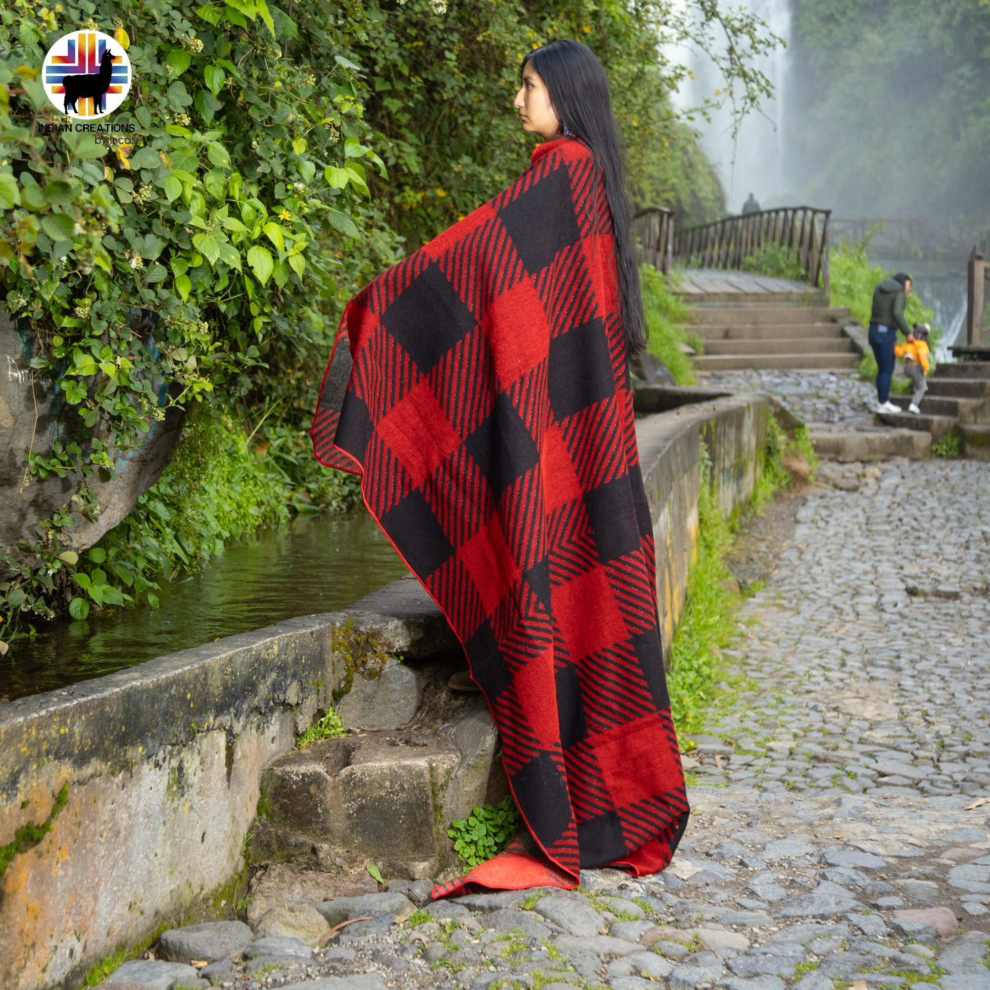 Queen's Gambit Handmade Alpaca Wool Blanket. Queen Size.